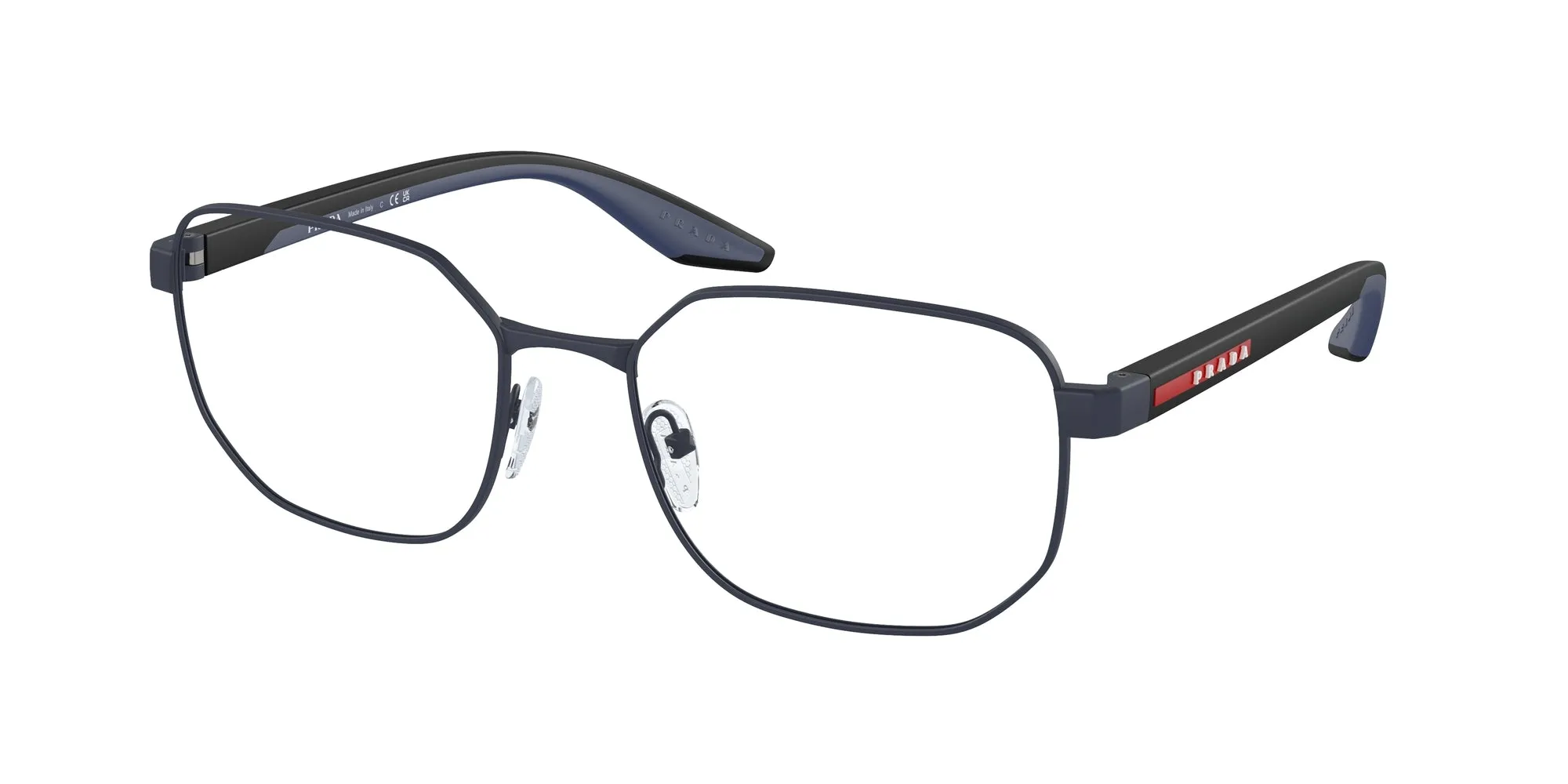 Prada Linea Rossa PS 50QV TFY1O1 Montature da vista Metallo Blu Geometrica Normale - immagine 1