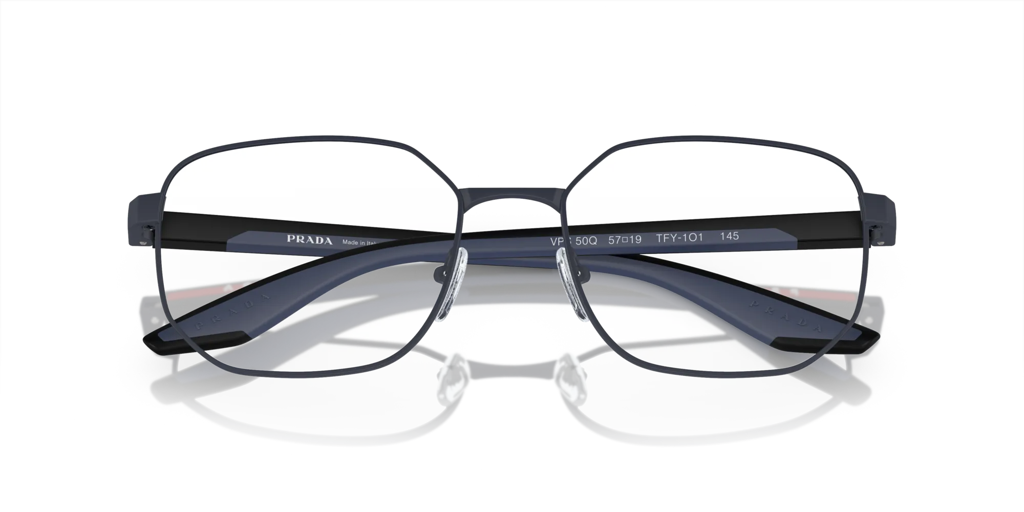 Prada Linea Rossa PS 50QV TFY1O1 Montature da vista Metallo Blu Geometrica Normale - immagine 2