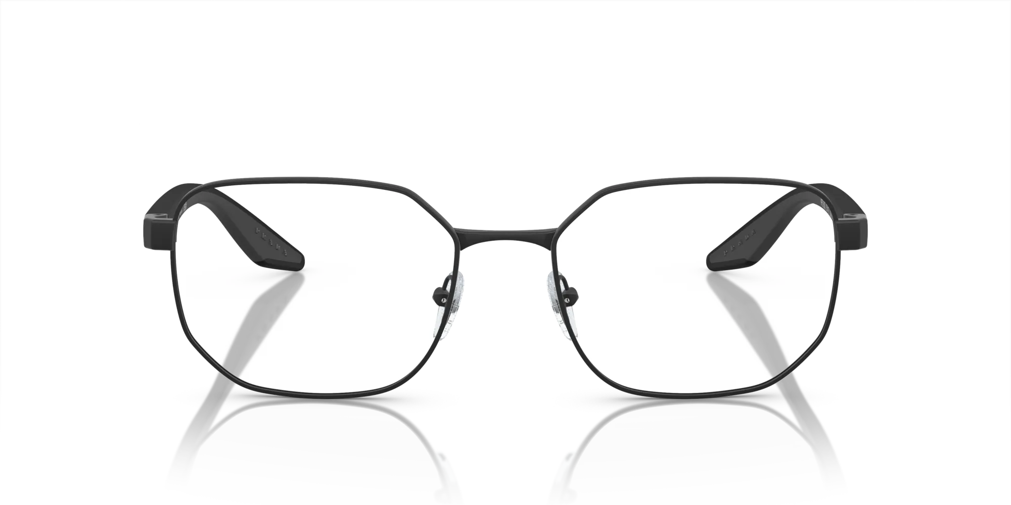 Prada Linea Rossa PS 50QV DG01O1 Montature da vista Metallo Nero Geometrica Normale - immagine 3