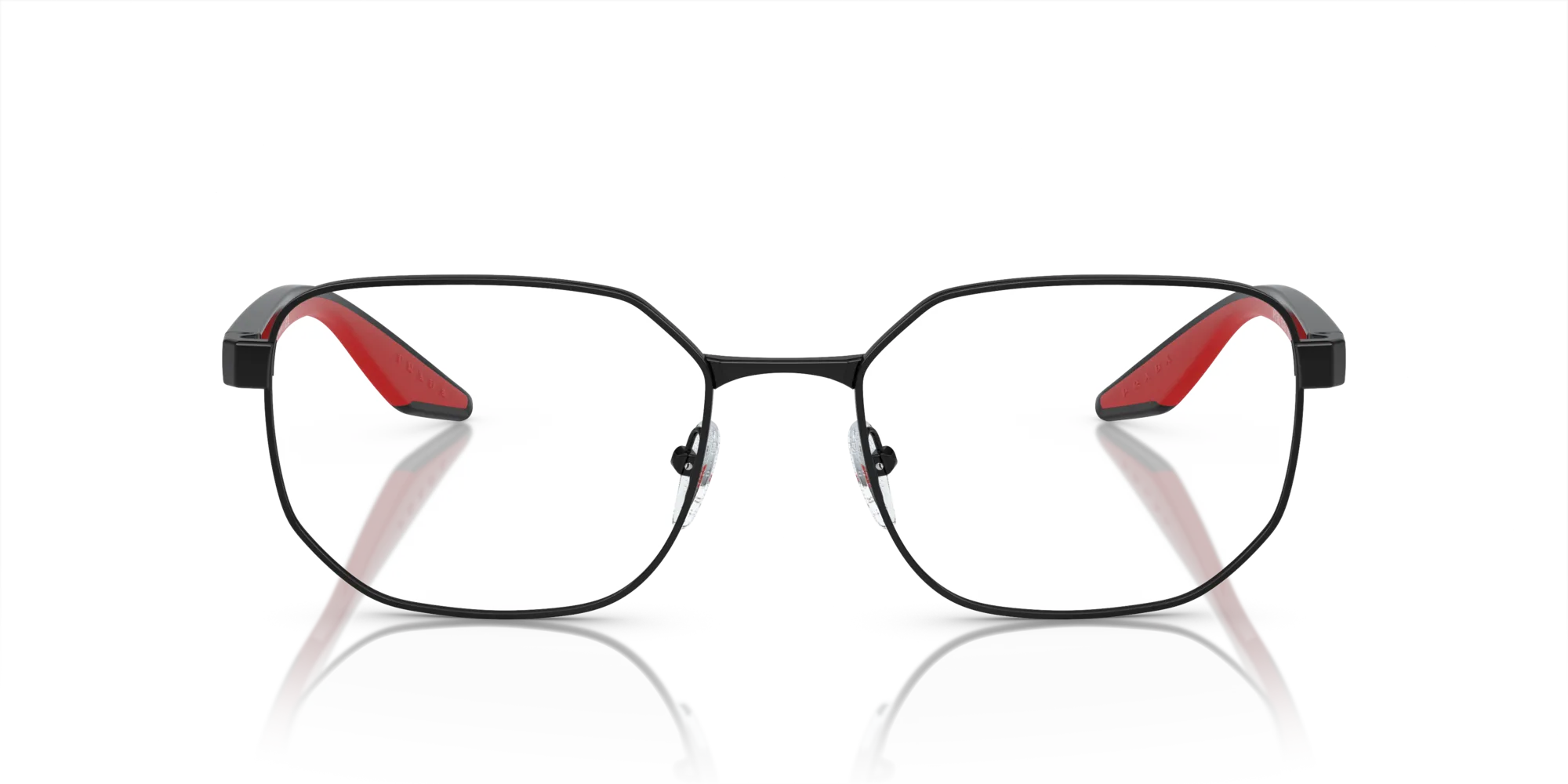 Prada Linea Rossa PS 50QV 1AB1O1 Montature da vista Metallo Nero Geometrica Normale - immagine 3