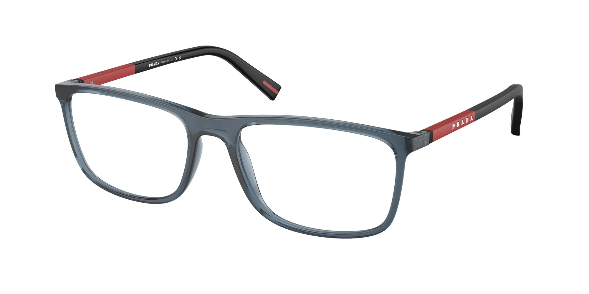 Prada Linea Rossa PS 03QV CZH1O1 Montature da vista Iniettato Blu Squadrata Normale - immagine 1