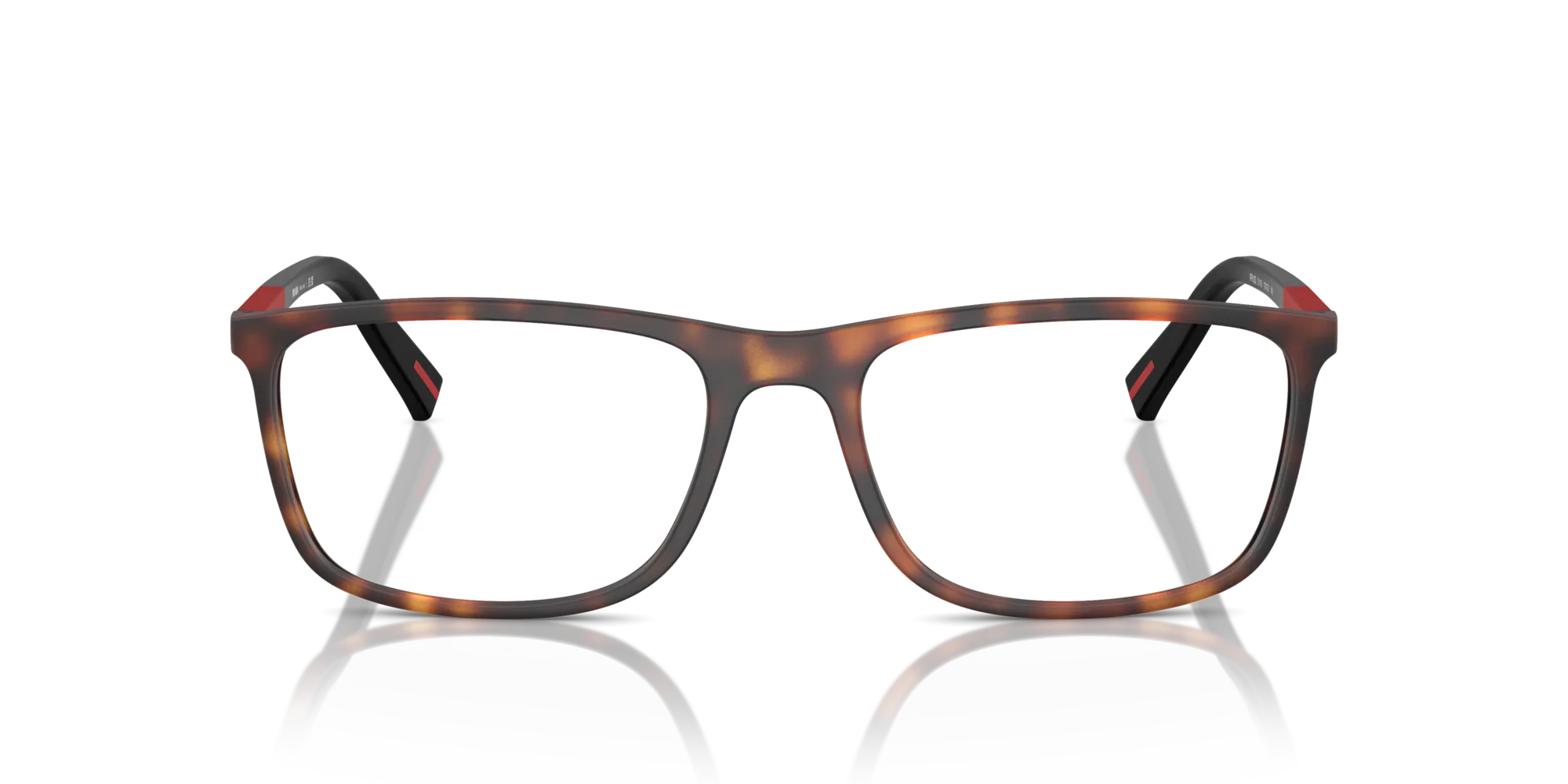 Prada Linea Rossa PS 03QV 17X1O1 Montature da vista Iniettato Tartaruga Squadrata Normale - immagine 3