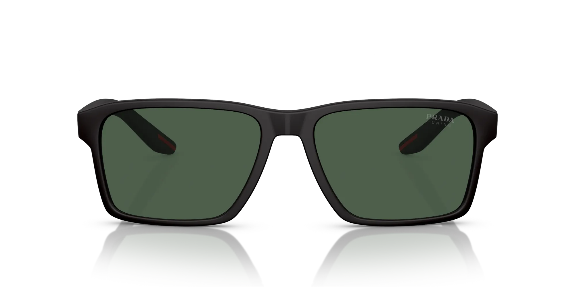 Prada Linea Rossa PS 05YS DG006U Occhiali da sole Iniettato Nero Verde Squadrata Normale - immagine 3