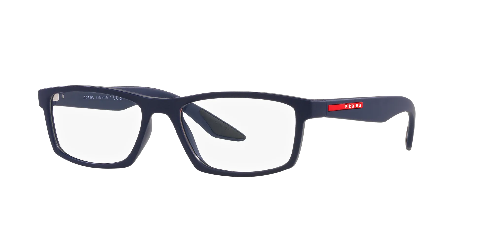 Prada Linea Rossa PS 04PV U631O1 Montature da vista Iniettato Blu Squadrata Normale - immagine 3