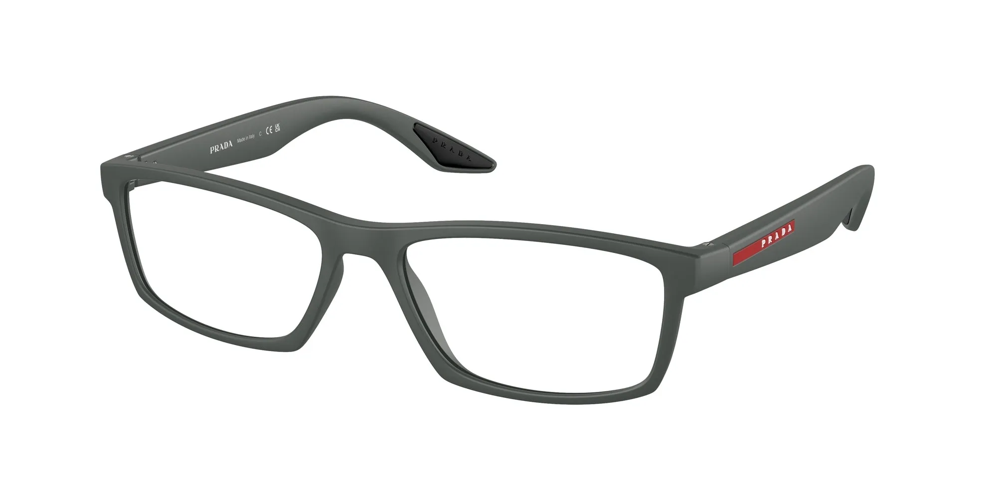 Prada Linea Rossa PS 04PV CCH1O1 Montature da vista Iniettato Verde Squadrata Normale - immagine 1