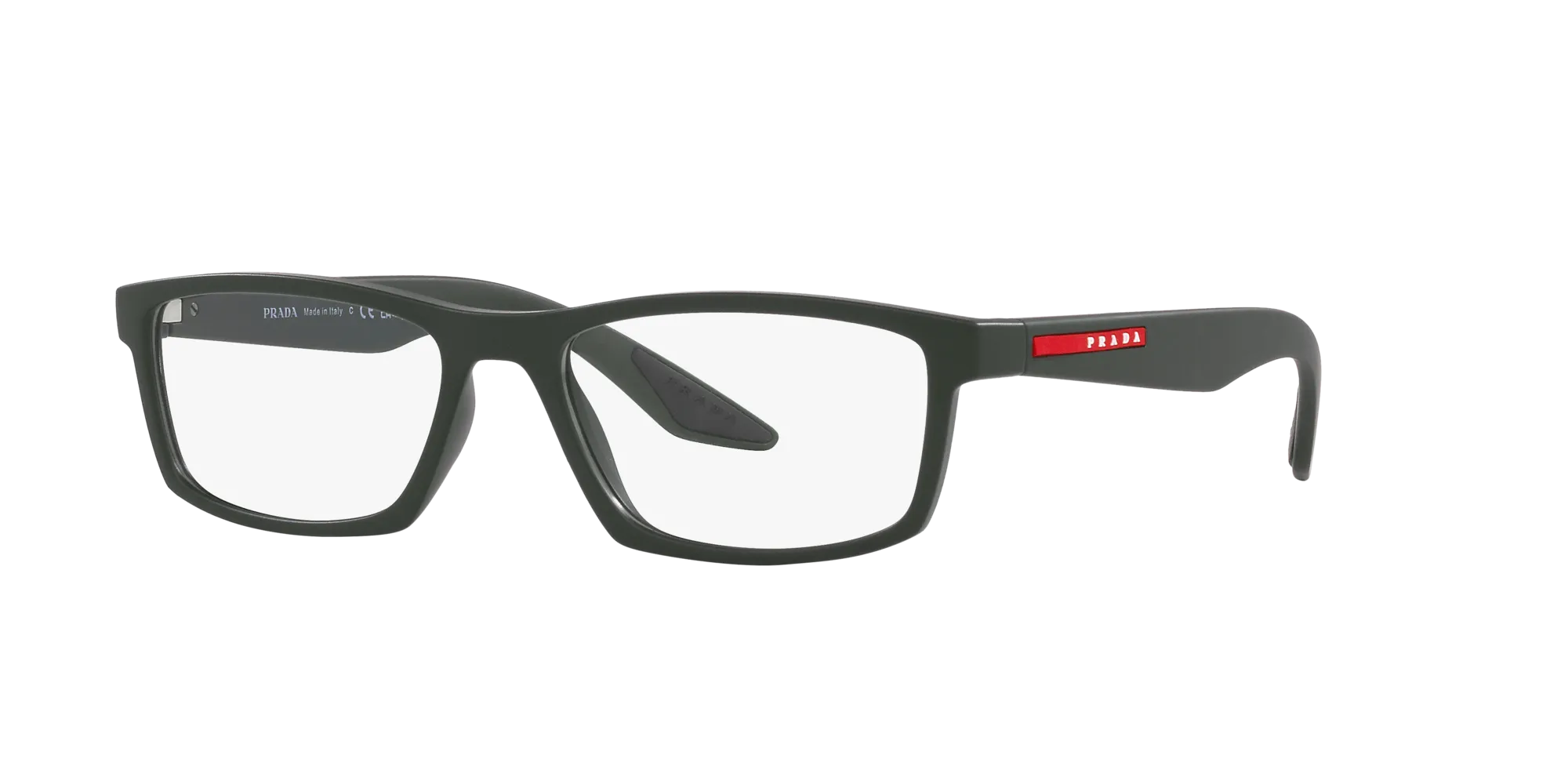 Prada Linea Rossa PS 04PV CCH1O1 Montature da vista Iniettato Verde Squadrata Normale - immagine 3