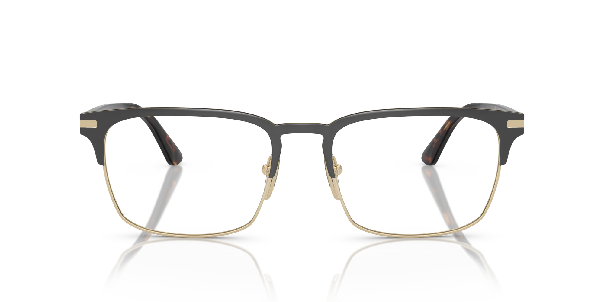 Prada PR 58ZV 01U1O1 Montature da vista Acciaio Marrone Squadrata Normale - immagine 3
