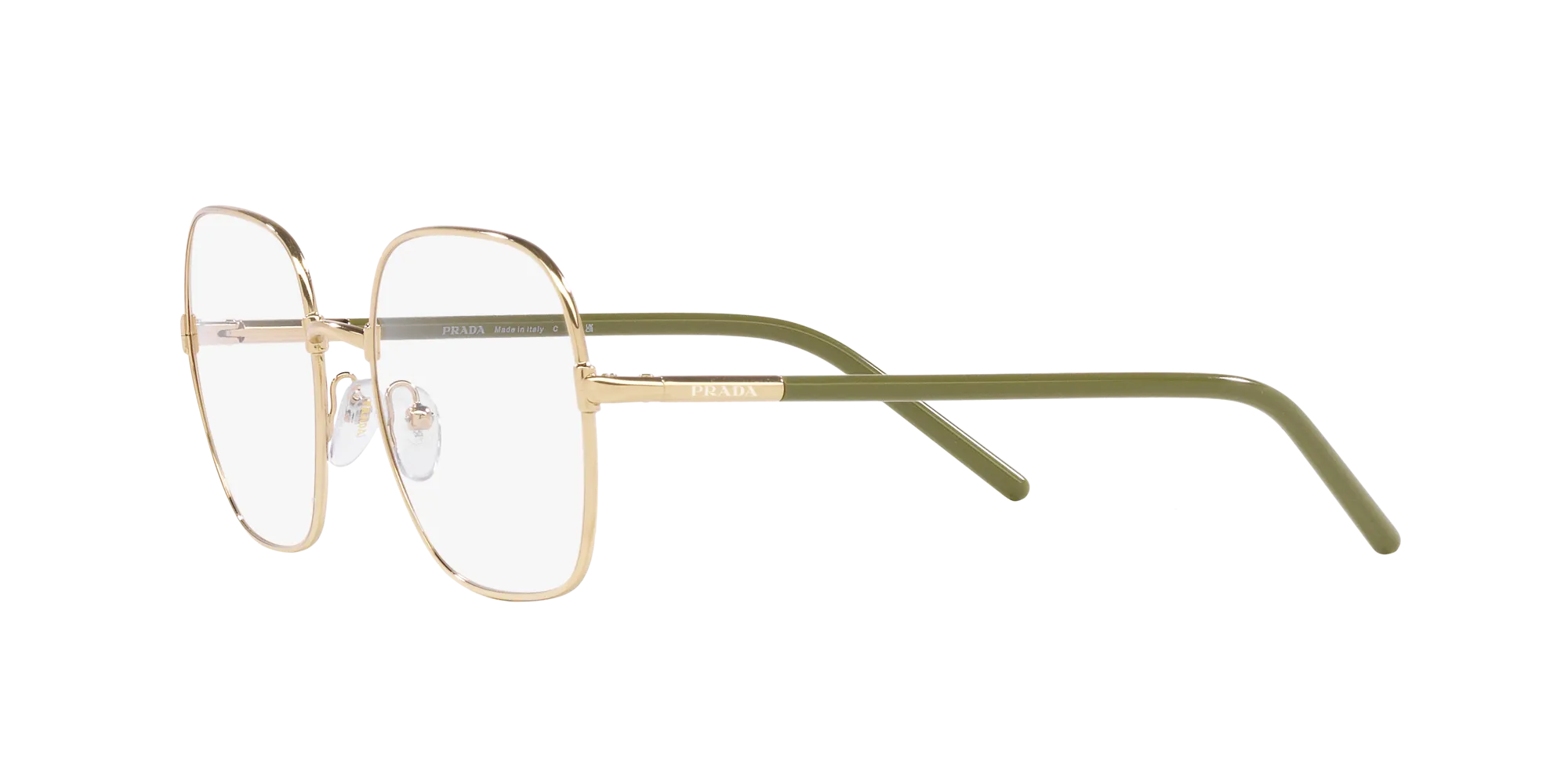 Prada PR 56WV ZVN1O1 Montature da vista Metallo Oro Trasparente Squadrata Normale - immagine 4