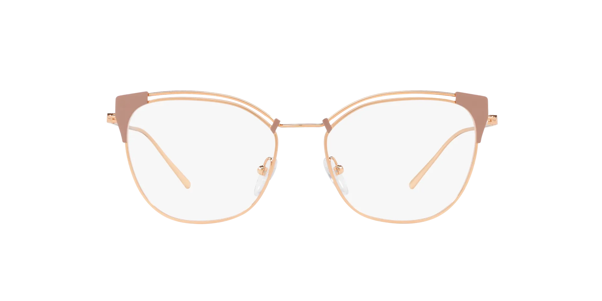 Prada PR 62UV CONCEPTUAL YEP1O1 Montature da vista Metallo Rosa Trasparente Cat Eye Normale - immagine 2