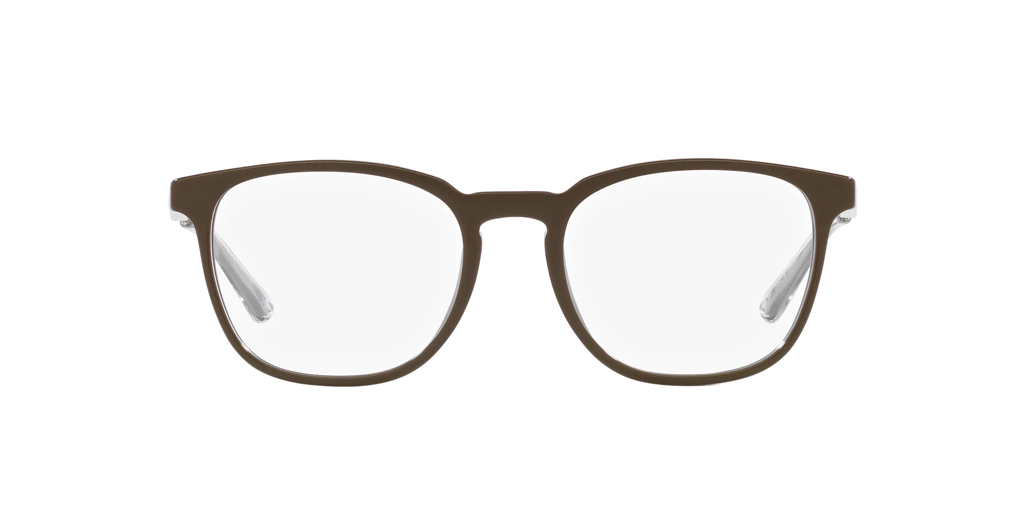 Prada PR 19ZV 11J1O1 Montature da vista Acetato Marrone Trasparente Pillow Normale - immagine 2