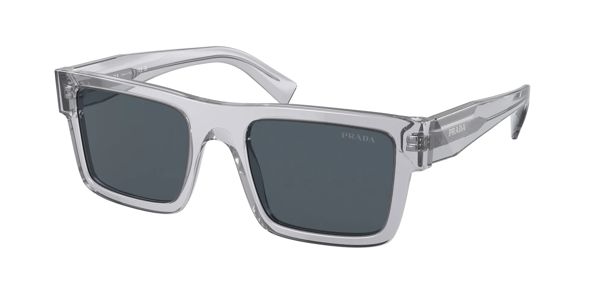 Prada PR 19WS U4309T Occhiali da sole Acetato Grigio Grigio Squadrata Normale - immagine 1