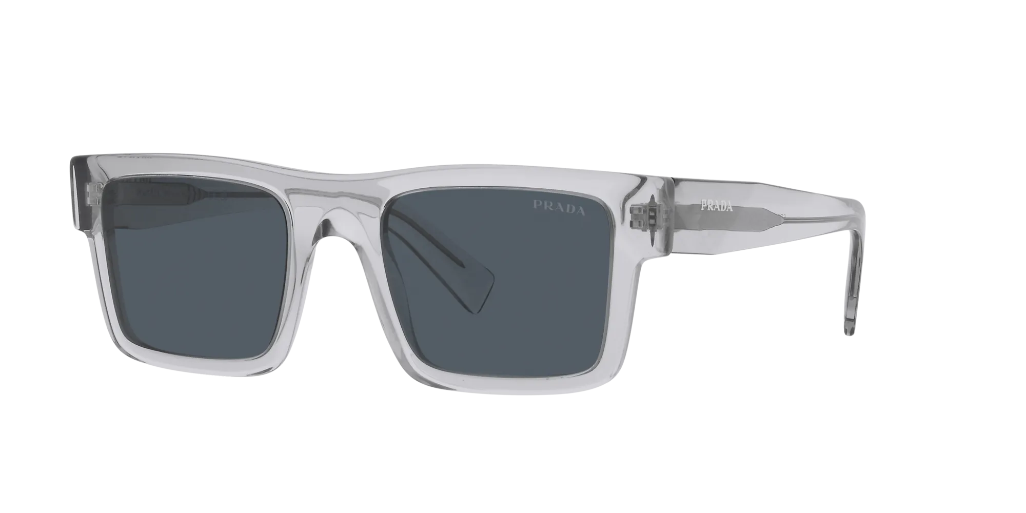 Prada PR 19WS U4309T Occhiali da sole Acetato Grigio Grigio Squadrata Normale - immagine 3