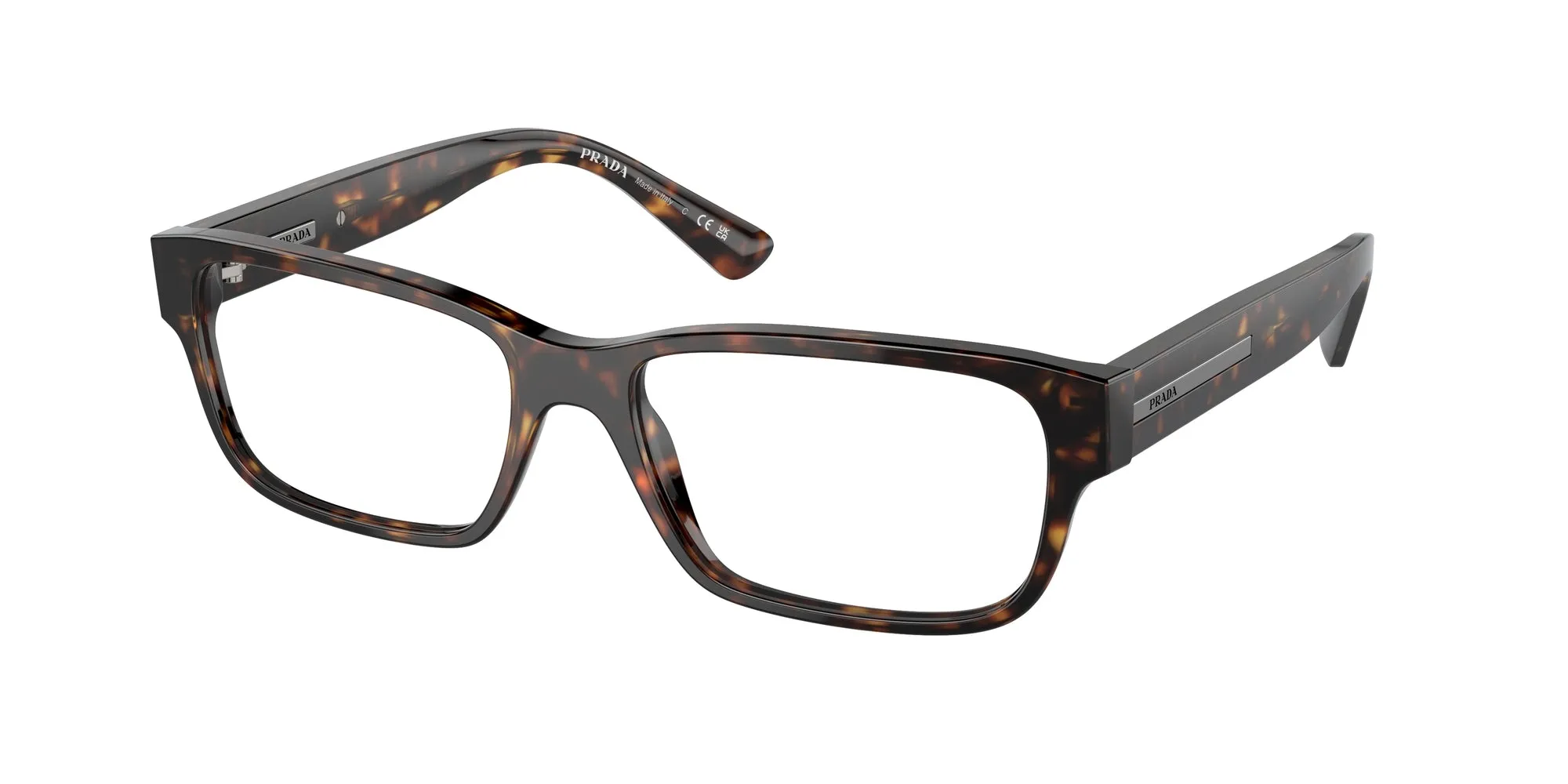 Prada PR 18ZV 2AU1O1 Montature da vista Acetato Tartaruga Pillow Normale - immagine 1