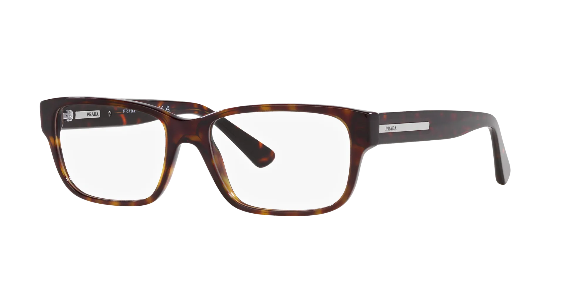 Prada PR 18ZV 2AU1O1 Montature da vista Acetato Tartaruga Pillow Normale - immagine 3