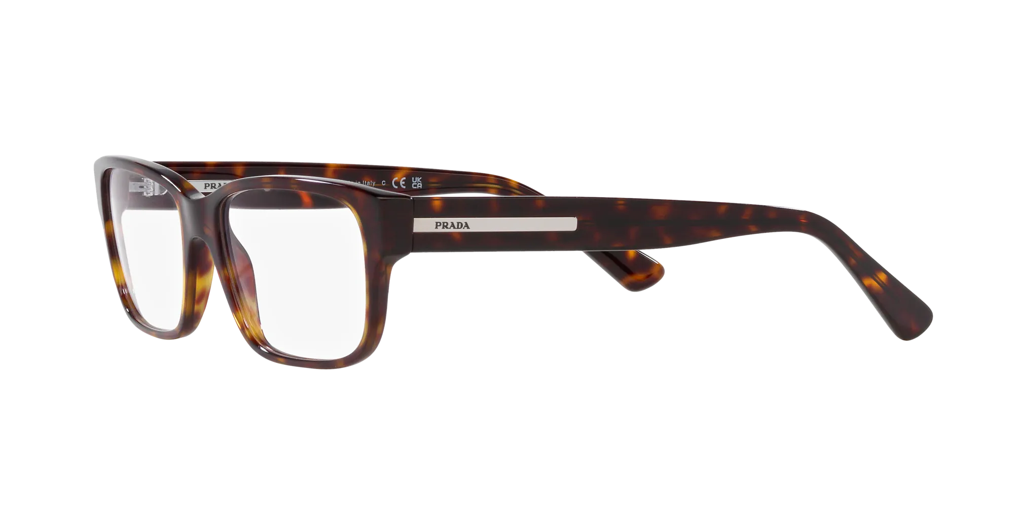 Prada PR 18ZV 2AU1O1 Montature da vista Acetato Tartaruga Pillow Normale - immagine 4