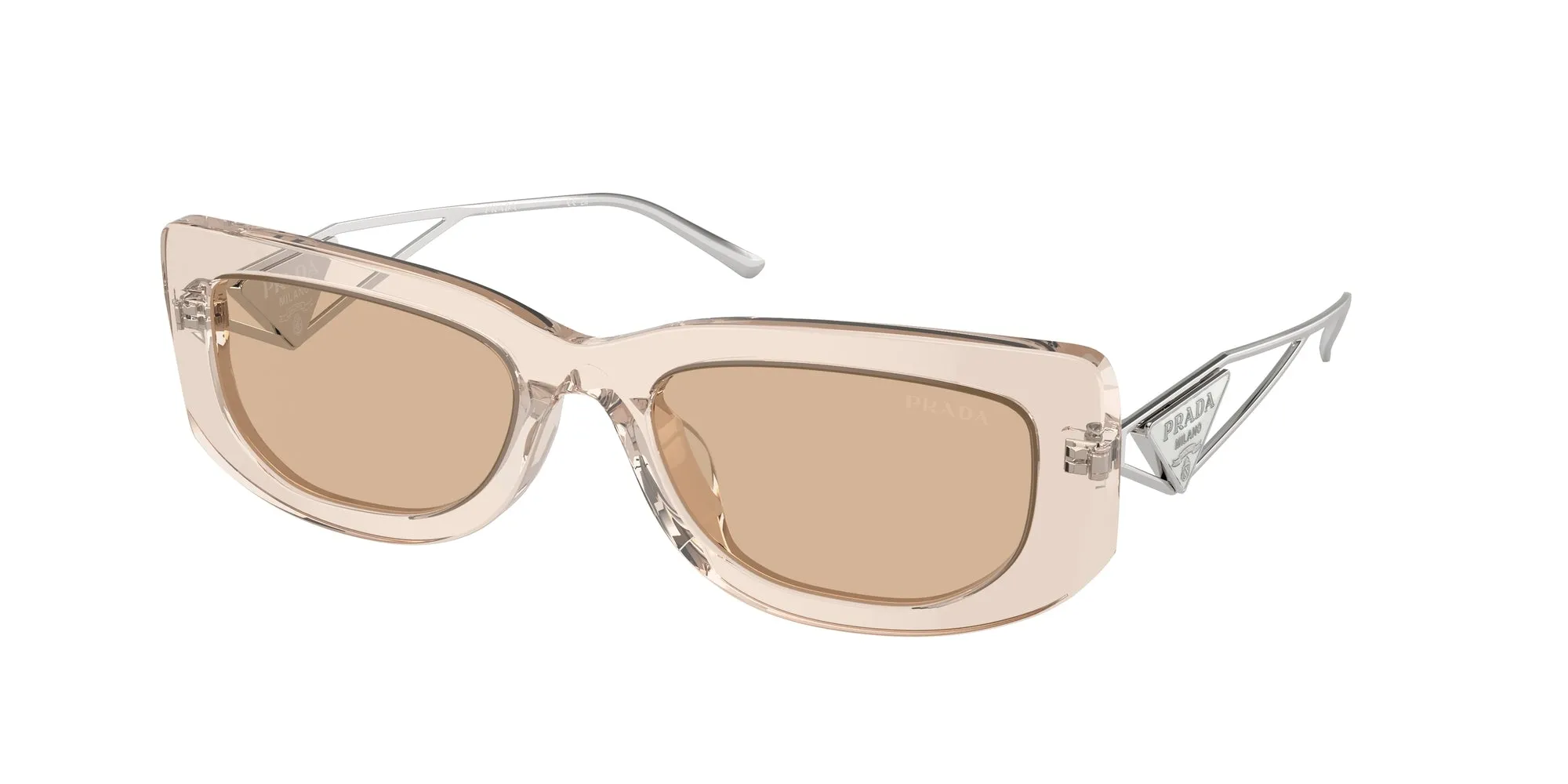 Prada PR 14YS 19M4I2 Occhiali da sole Acetato Marrone Marrone Squadrata Normale - immagine 1