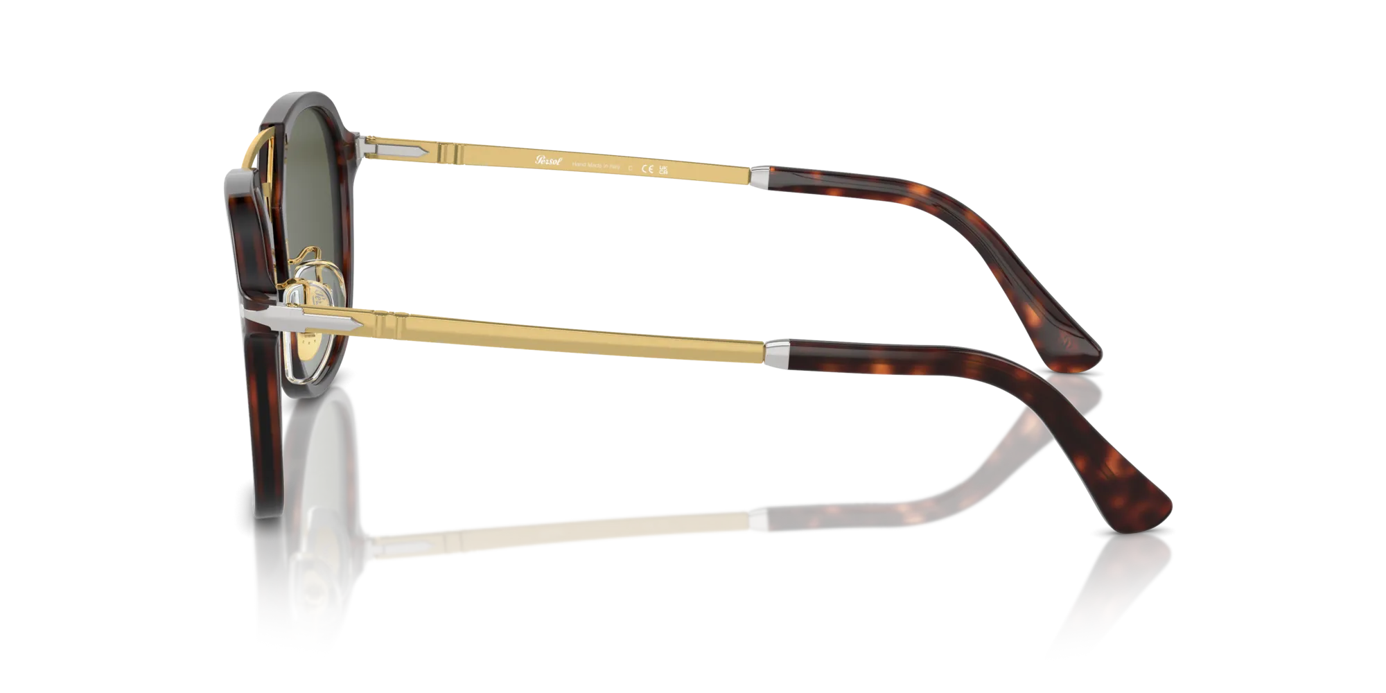 Persol PO3352S 24/31 Occhiali da sole Acetato Tartaruga Verde Squadrata Normale - immagine 4