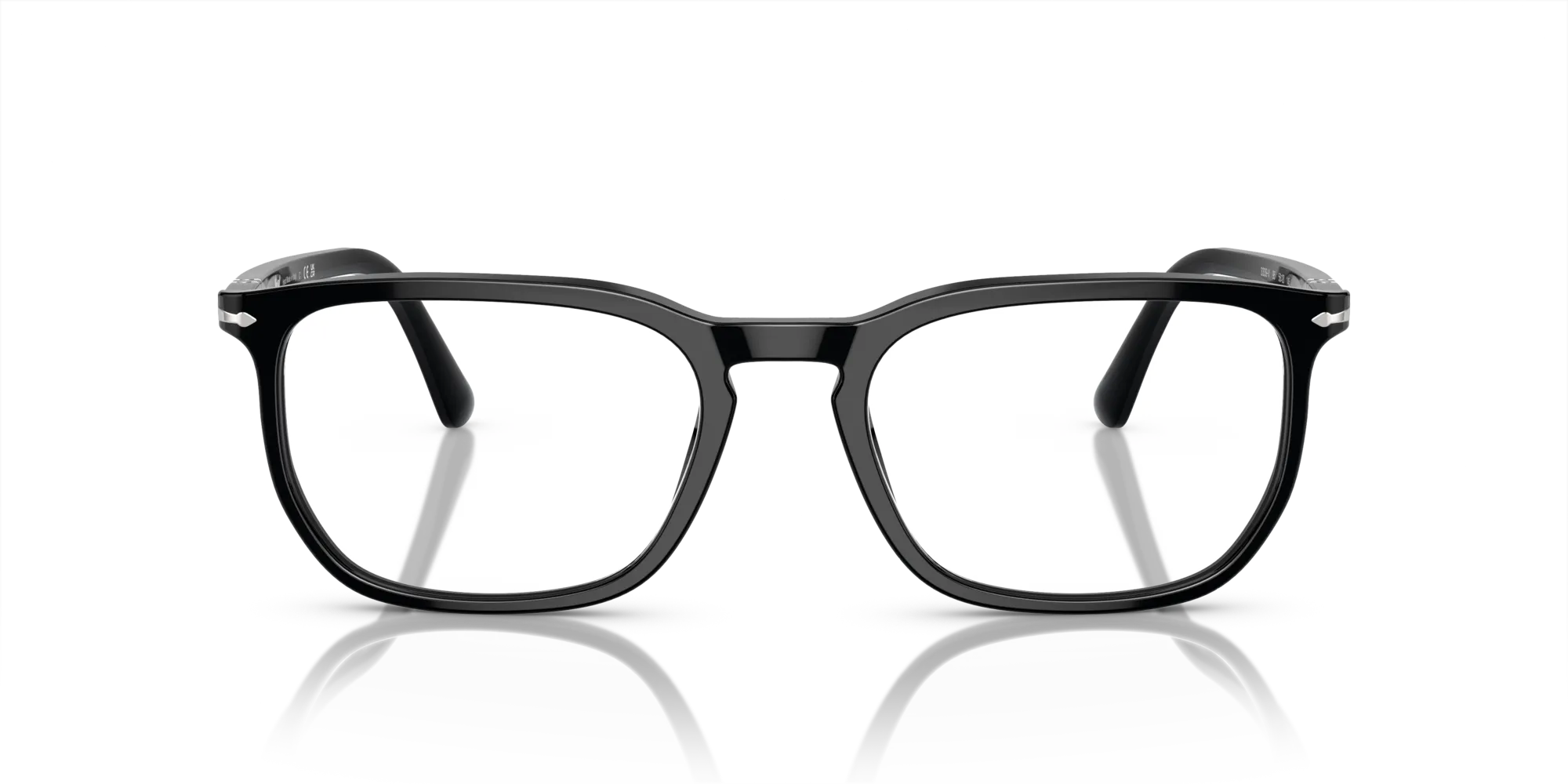 Persol PO3339V 95 Montature da vista Acetato Nero Trasparente Squadrata Normale - immagine 3