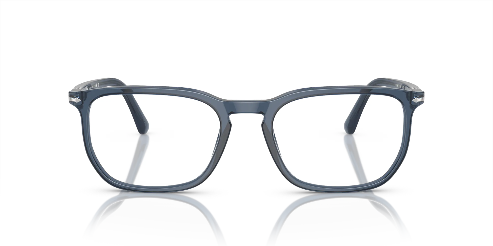 Persol PO3339V 1197 Montature da vista Acetato Blu Trasparente Squadrata Normale - immagine 3