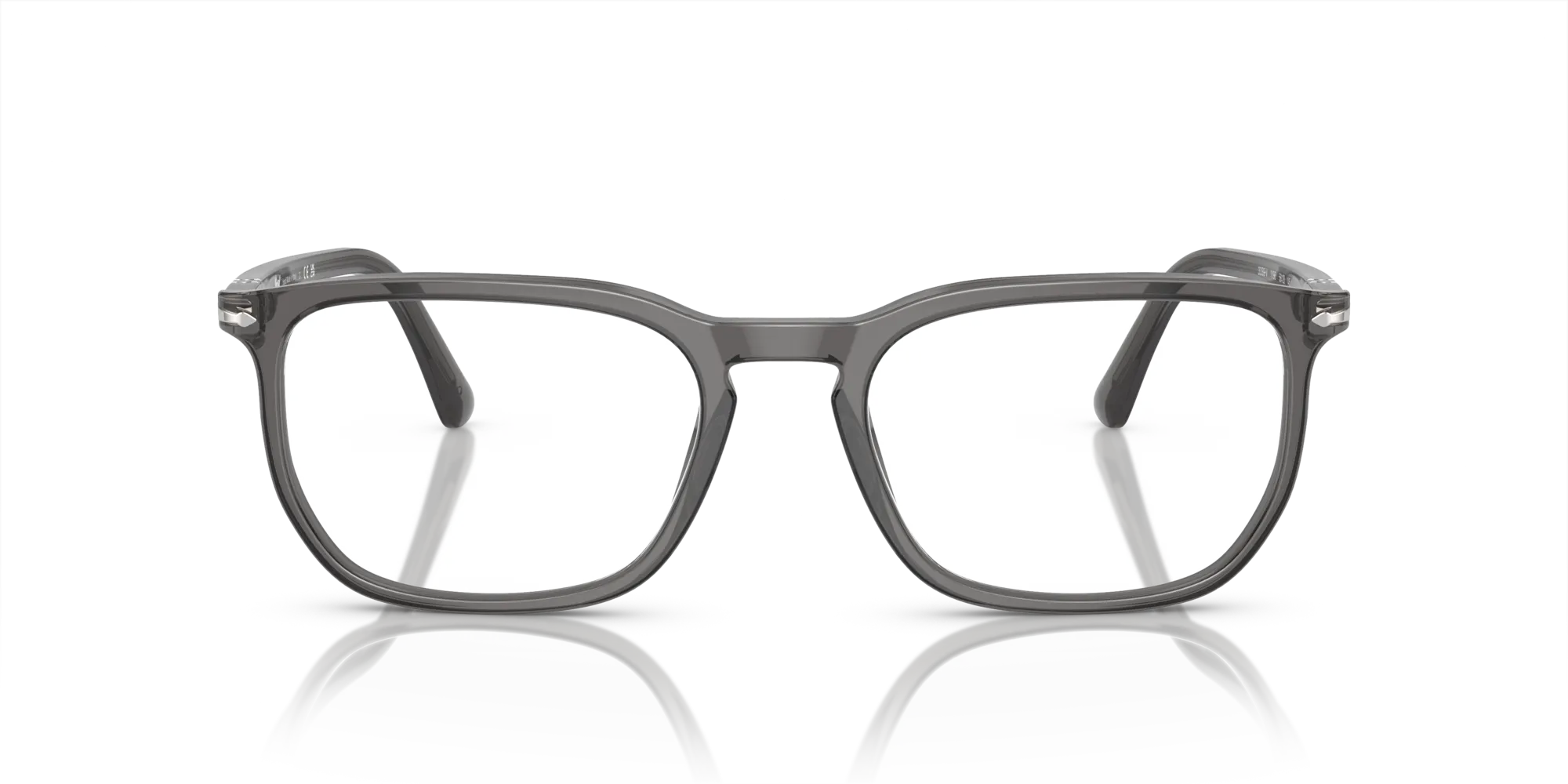 Persol PO3339V 1196 Montature da vista Acetato Grigio Trasparente Squadrata Normale - immagine 3