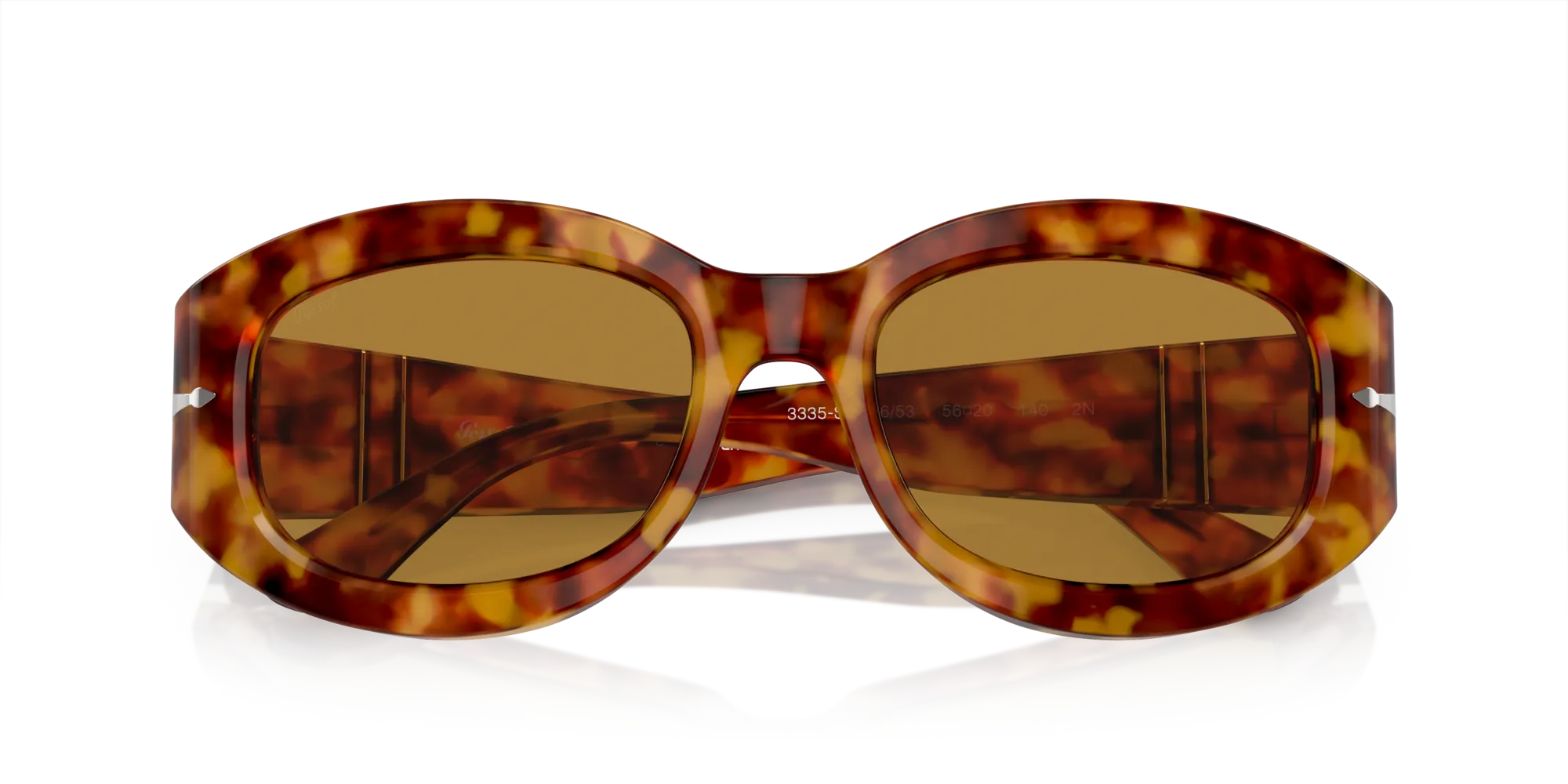 Persol PO3335S 106/53 Occhiali da sole Acetato Tartaruga Marrone Pillow Normale - immagine 2