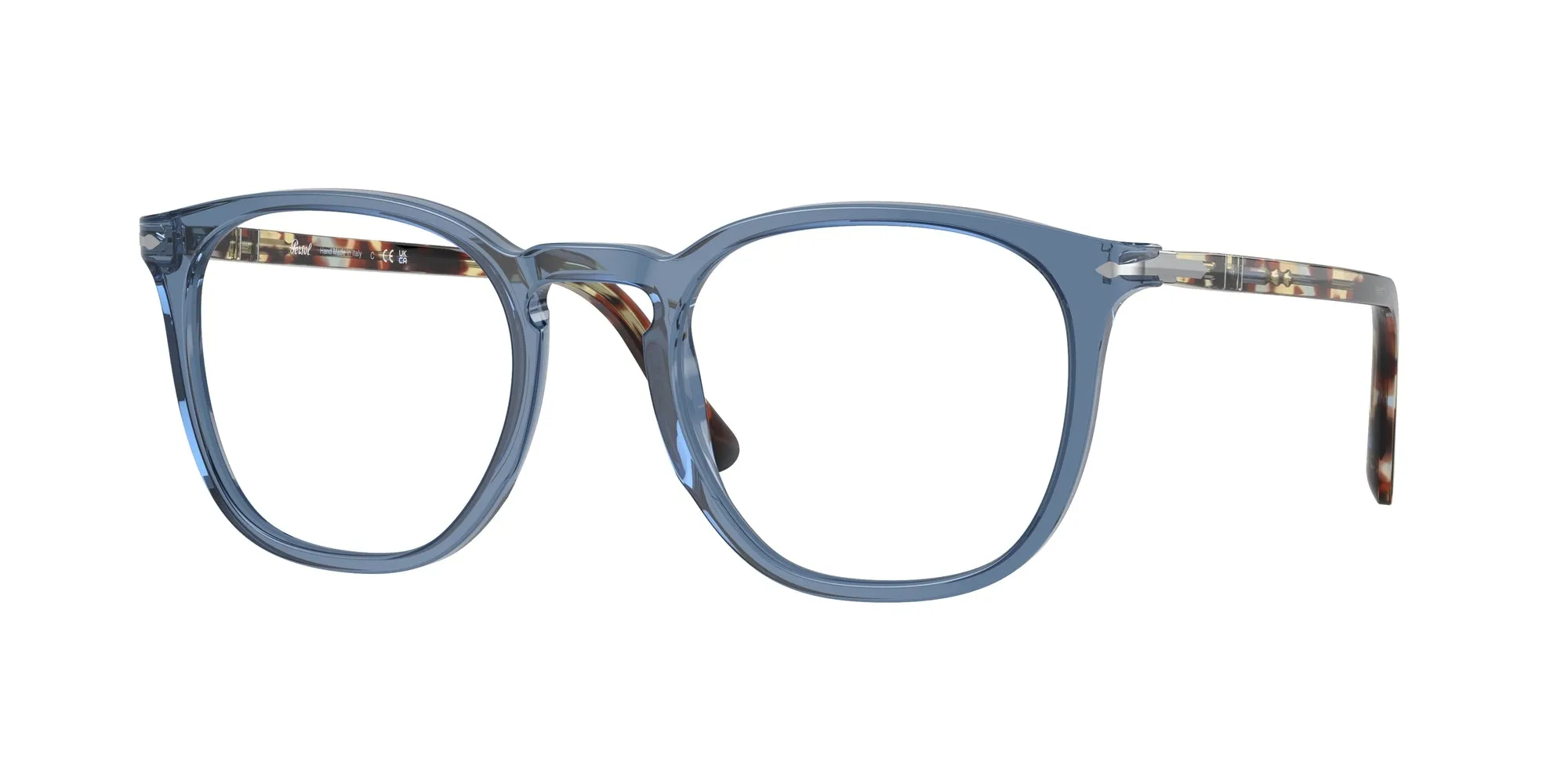 Persol PO3318V 1202 Montature da vista Acetato Blu Trasparente Pantos Normale - immagine 1