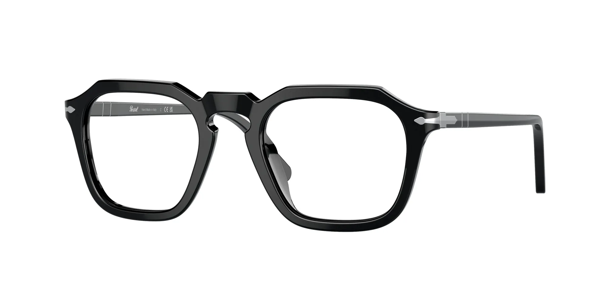 Persol PO3292V 95 Montature da vista Acetato Nero Trasparente Squadrata Normale - immagine 1