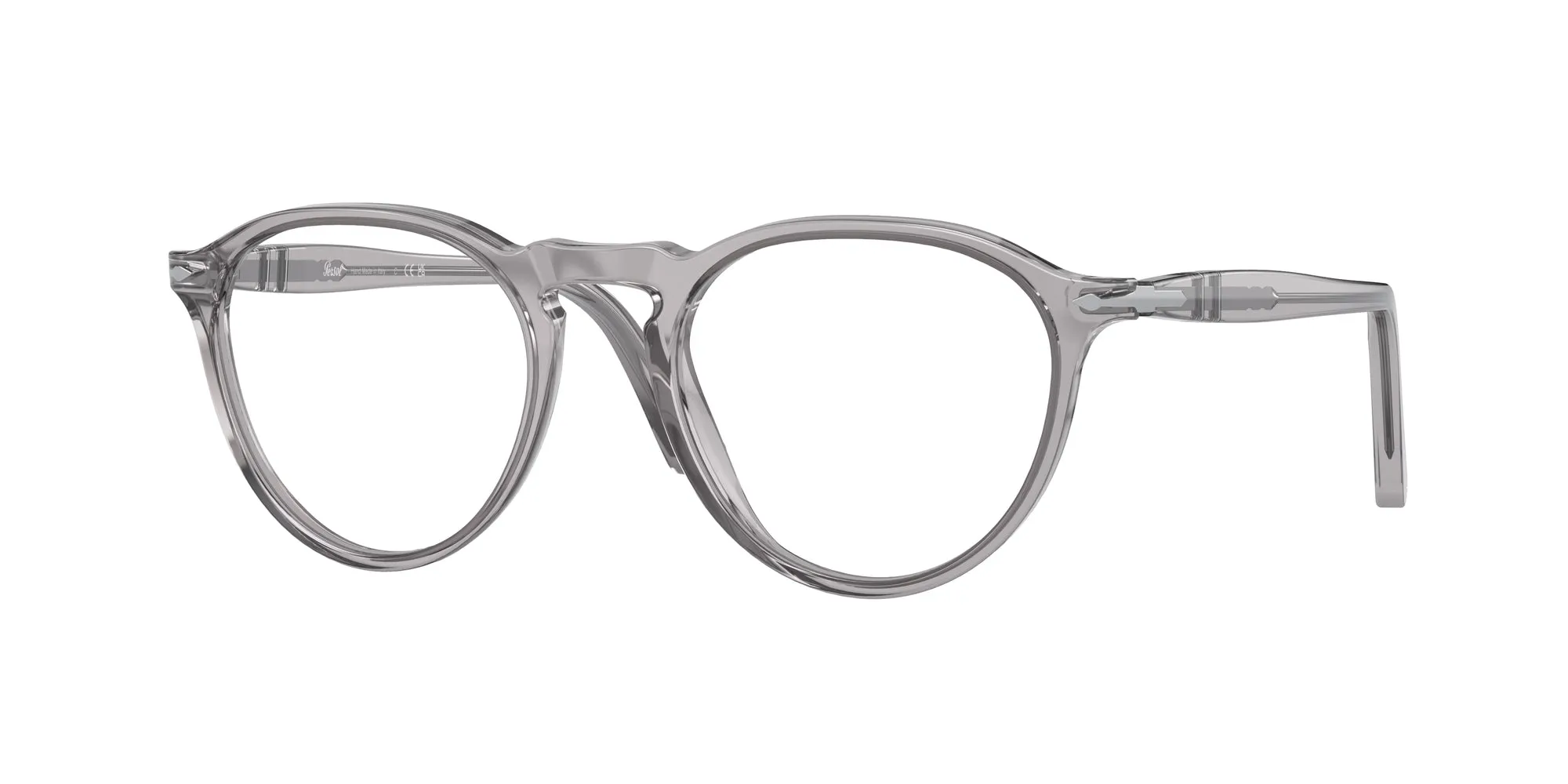 Persol PO3286V 309 Montature da vista Acetato Grigio Trasparente Pantos Normale - immagine 1