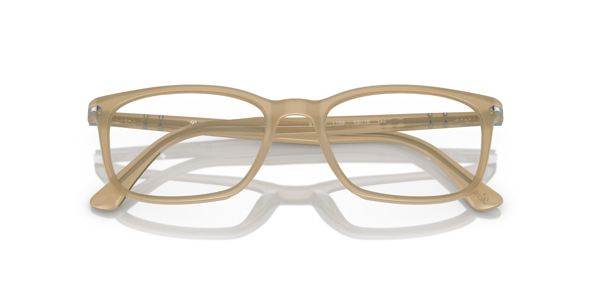 Persol PO3189V 1169 Montature da vista Acetato Marrone Trasparente Squadrata Normale - immagine 2