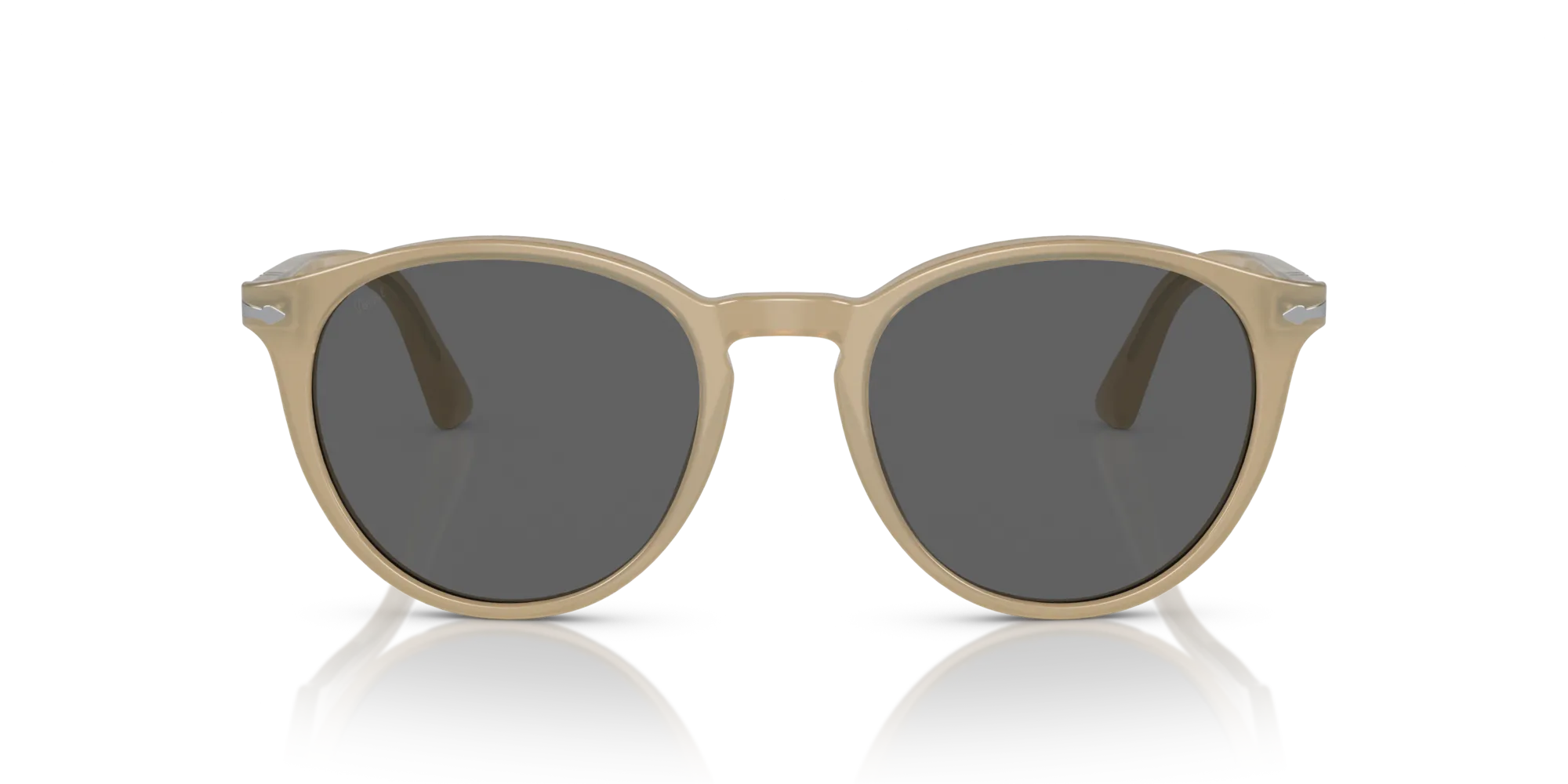 Persol PO3152S 1169B1 Occhiali da sole Acetato Marrone Grigio Rotonda Normale - immagine 3
