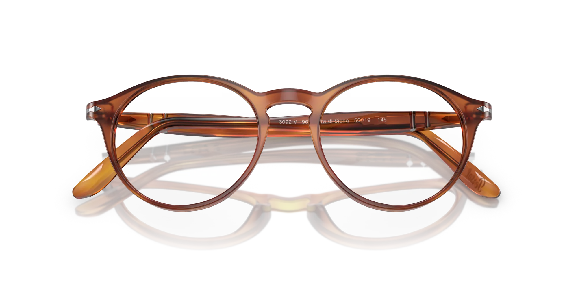 Persol PO3092V 96 Montature da vista Acetato Marrone Trasparente Pantos Normale - immagine 2