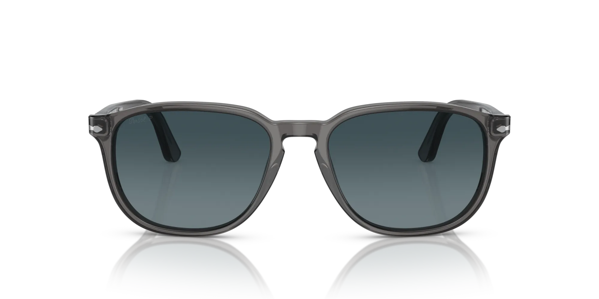 Persol PO3019S 1196S3 Occhiali da sole Acetato Grigio Blu Squadrata Polarizzata - immagine 3