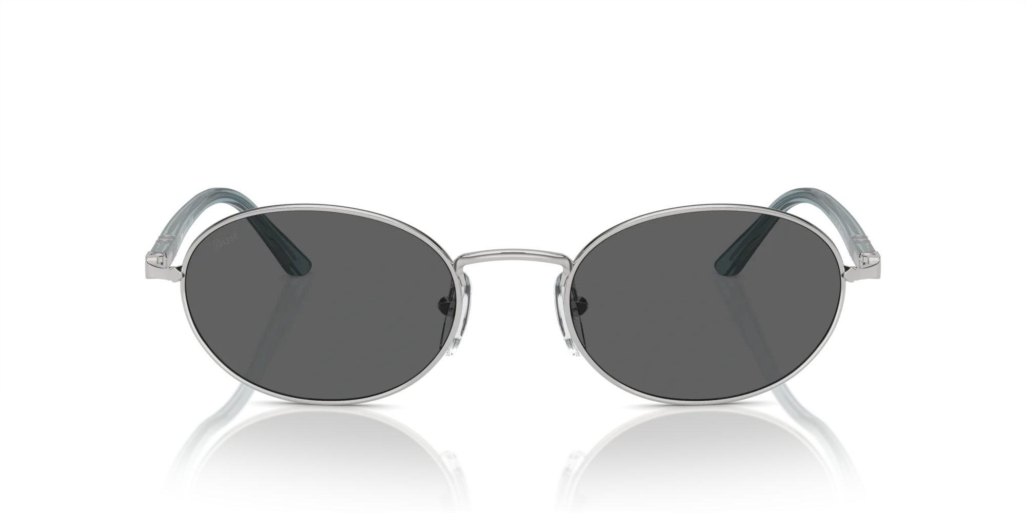 Persol PO1018S IDA 518/B1 Occhiali da sole Metallo Argento Grigio Rotonda Normale - immagine 3