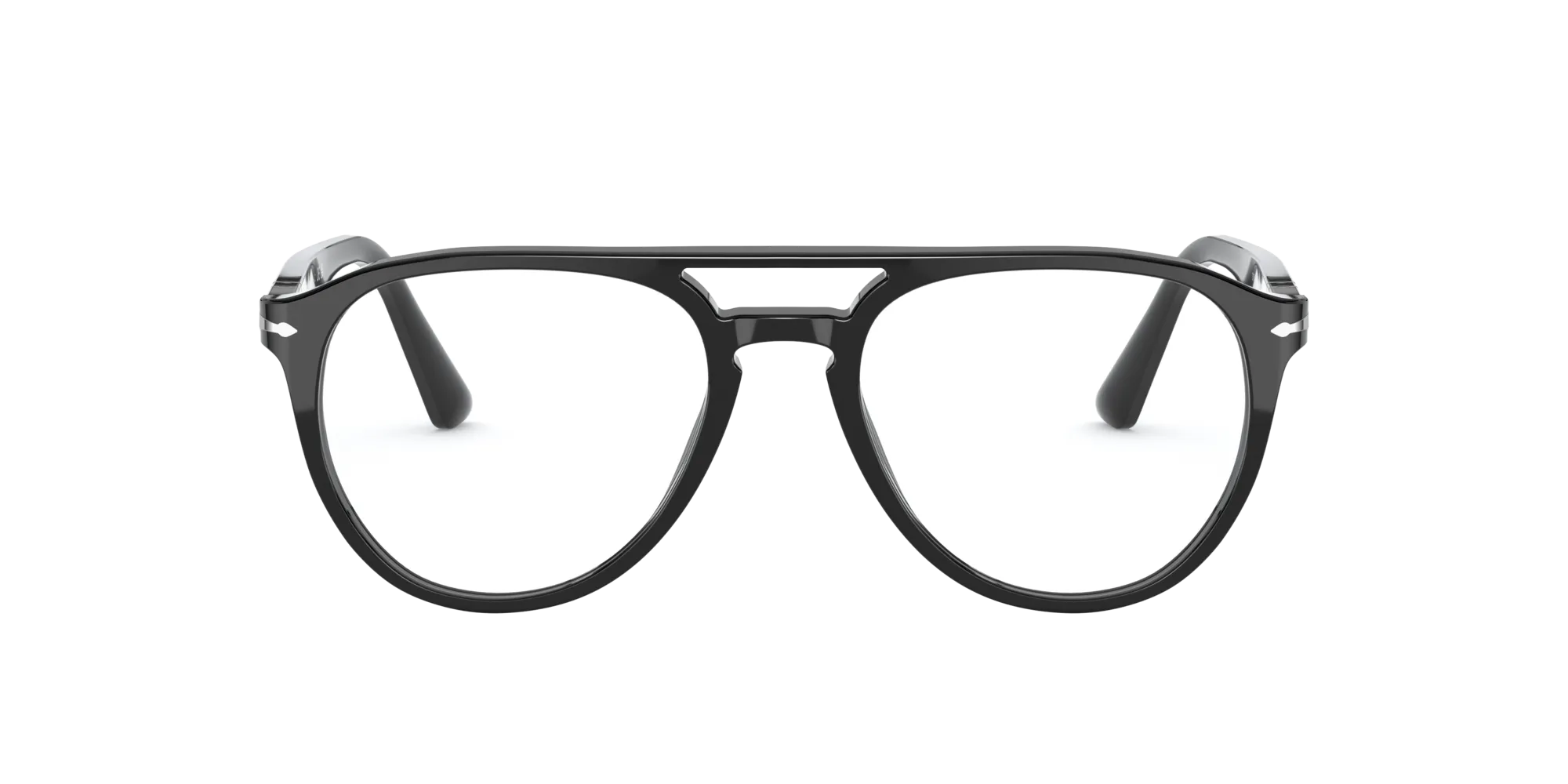 Persol PO3160V 095 Montature da vista Acetato Nero Trasparente Pilot Normale - immagine 2