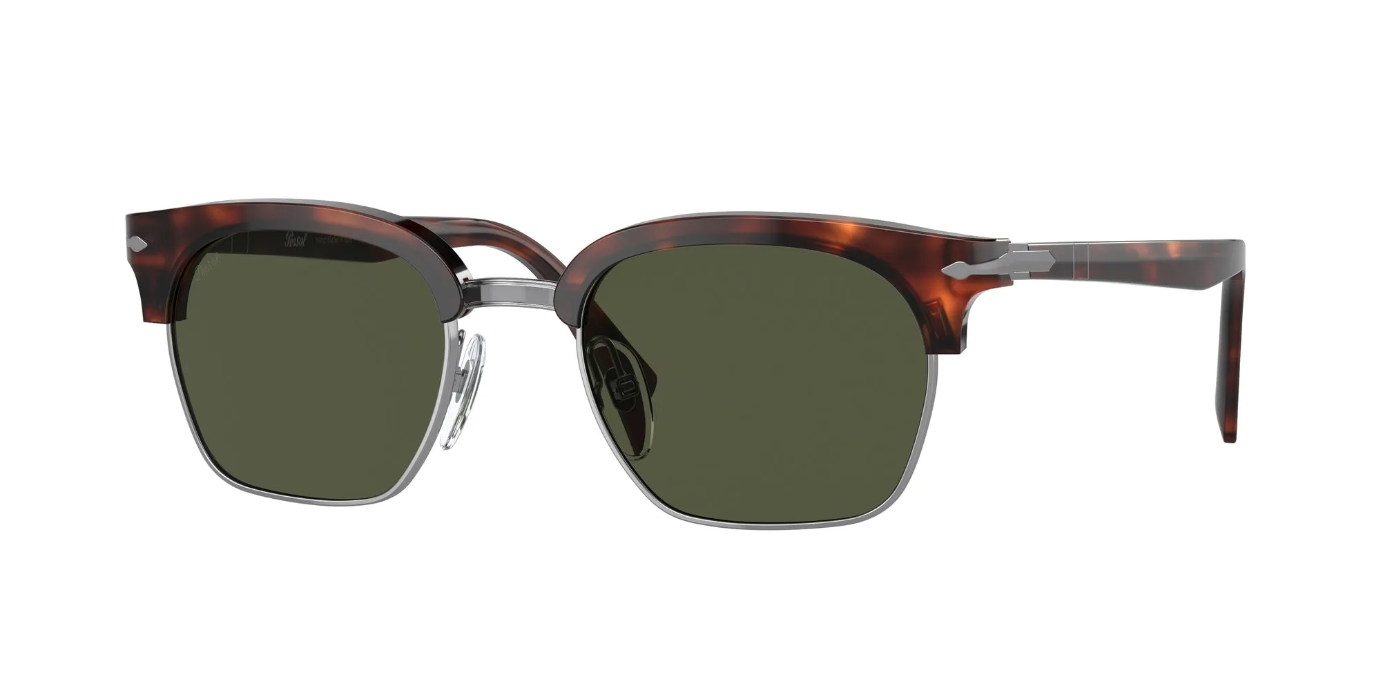 Persol PO3199S 24/31 Occhiali da sole Acetato Tartaruga Verde Squadrata Normale - immagine 1