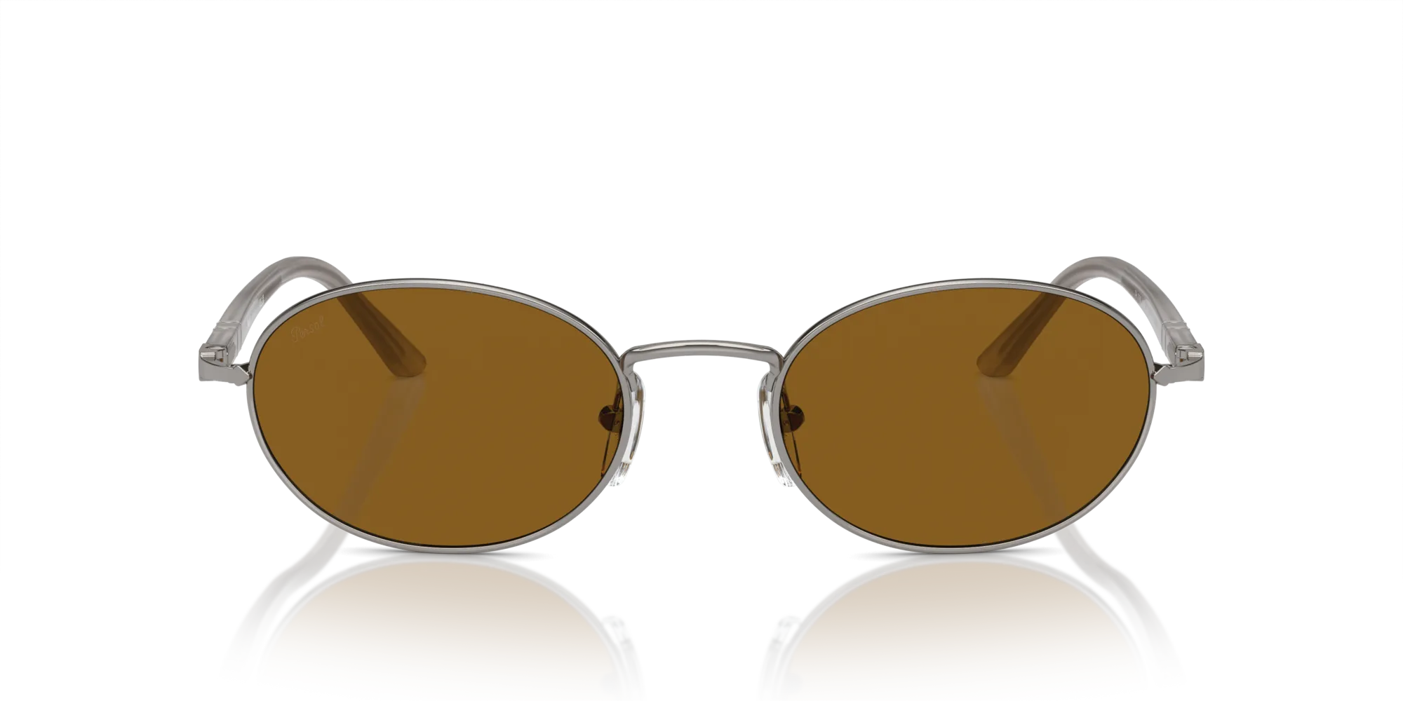 Persol PO1018S IDA 513/33 Occhiali da sole Metallo Grigio Marrone Rotonda Normale - immagine 3