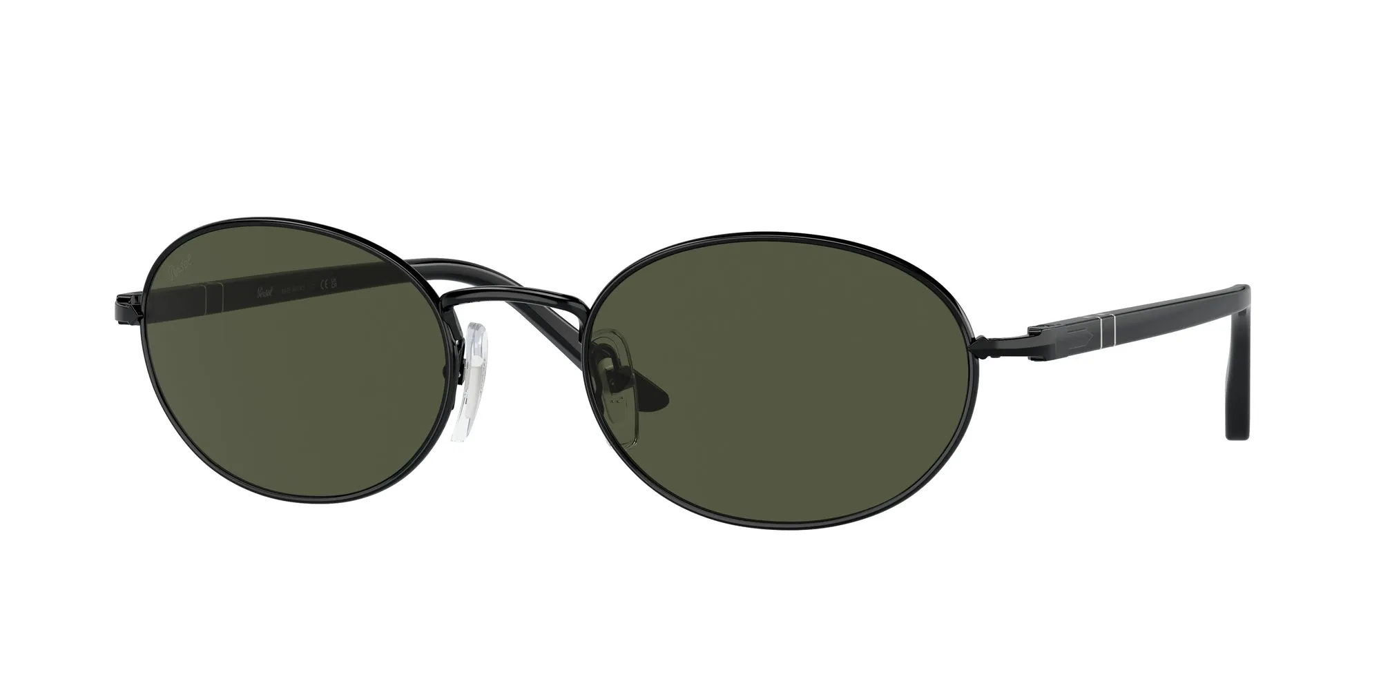 Persol PO1018S IDA 107831 Occhiali da sole Metallo Nero Verde Rotonda Normale - immagine 1