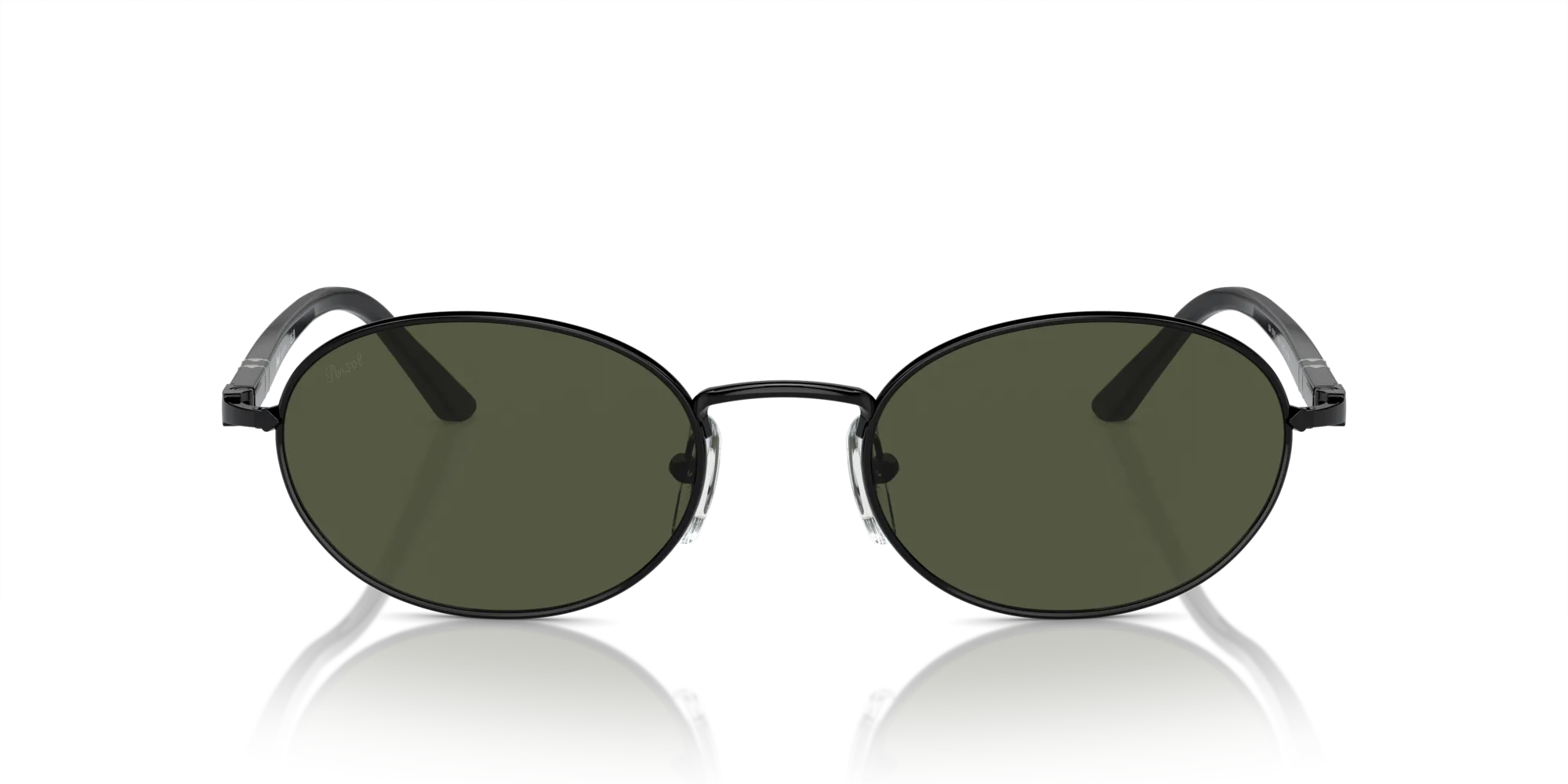Persol PO1018S IDA 107831 Occhiali da sole Metallo Nero Verde Rotonda Normale - immagine 3
