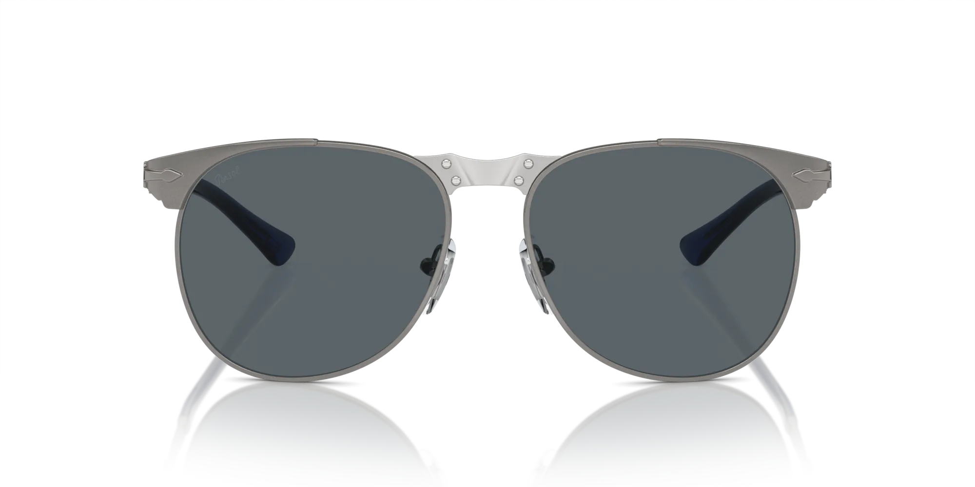 Persol PO1016S 513/R5 Occhiali da sole Metallo Grigio Blu Pilot Normale - immagine 3