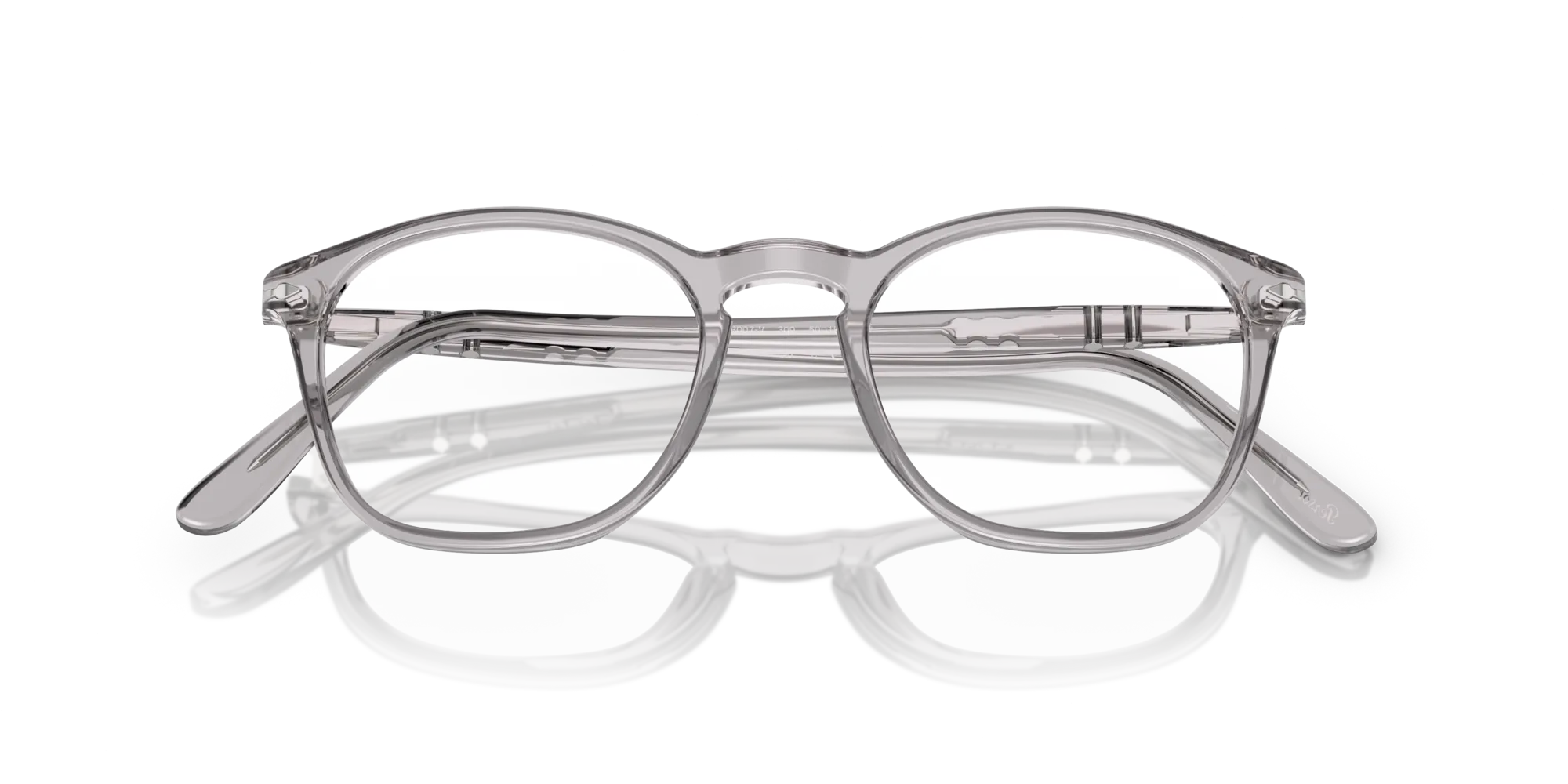 Persol PO3007V 309 Montature da vista Acetato Grigio Trasparente Squadrata Normale - immagine 2