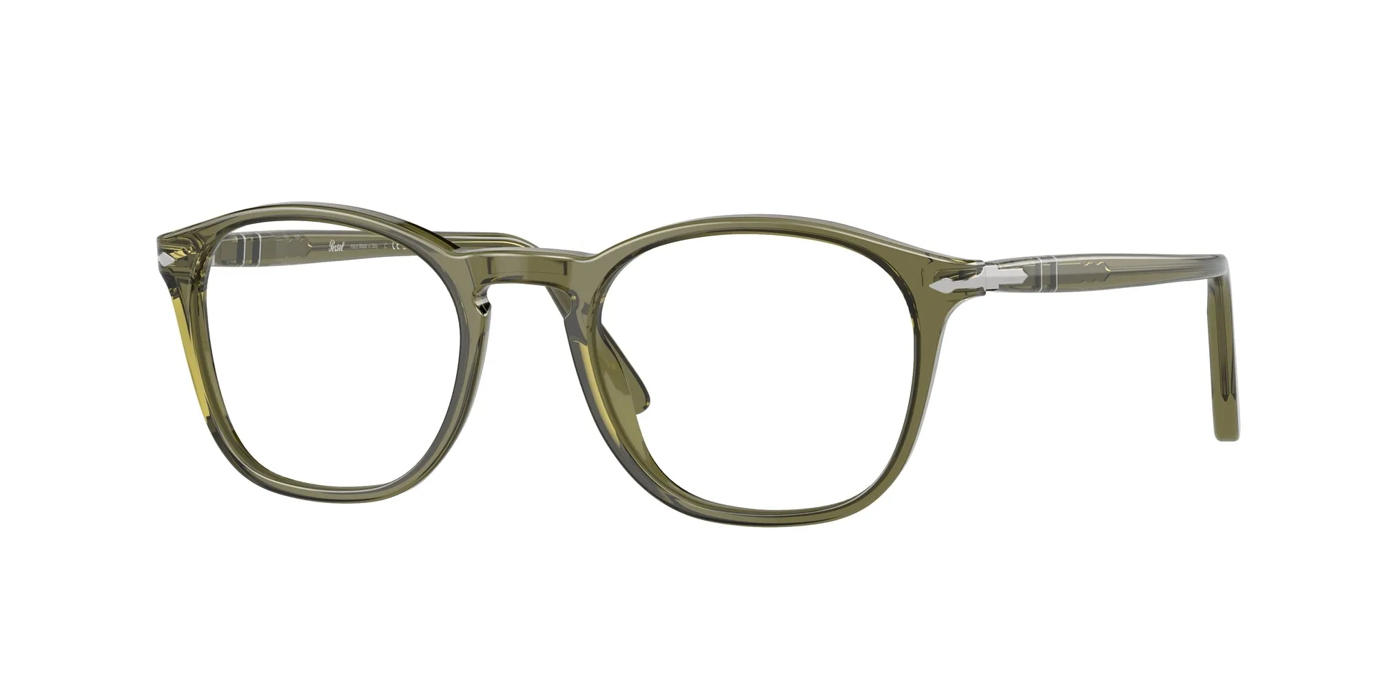 Persol PO3007V 1142 Montature da vista Acetato Verde Trasparente Squadrata Normale - immagine 1