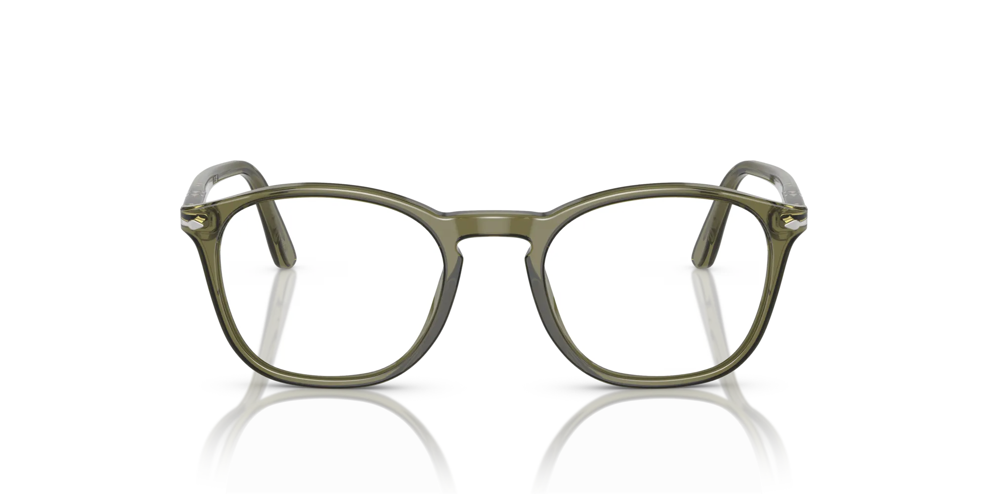Persol PO3007V 1142 Montature da vista Acetato Verde Trasparente Squadrata Normale - immagine 3