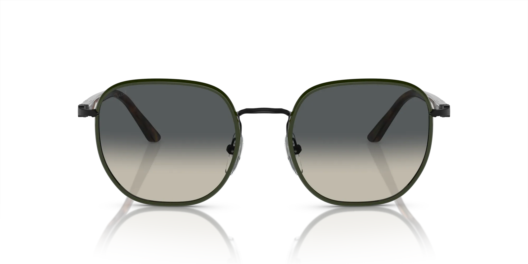 Persol PO1015SJ 112871 Occhiali da sole Metallo Nero Grigio Geometrica Normale Sfumato - immagine 3