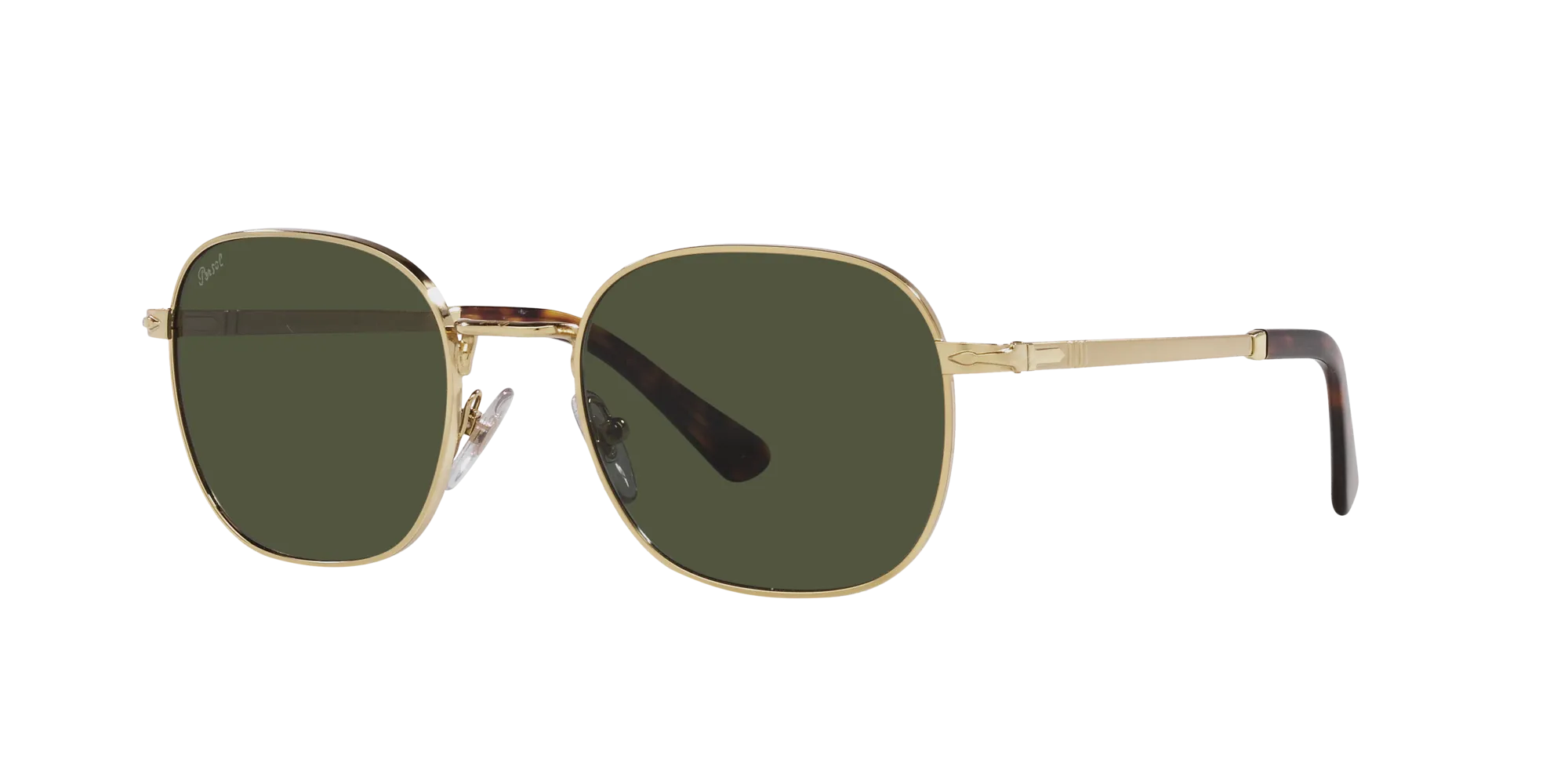 Persol PO1009S 515/31 Occhiali da sole Metallo Oro Verde Pillow Normale - immagine 3