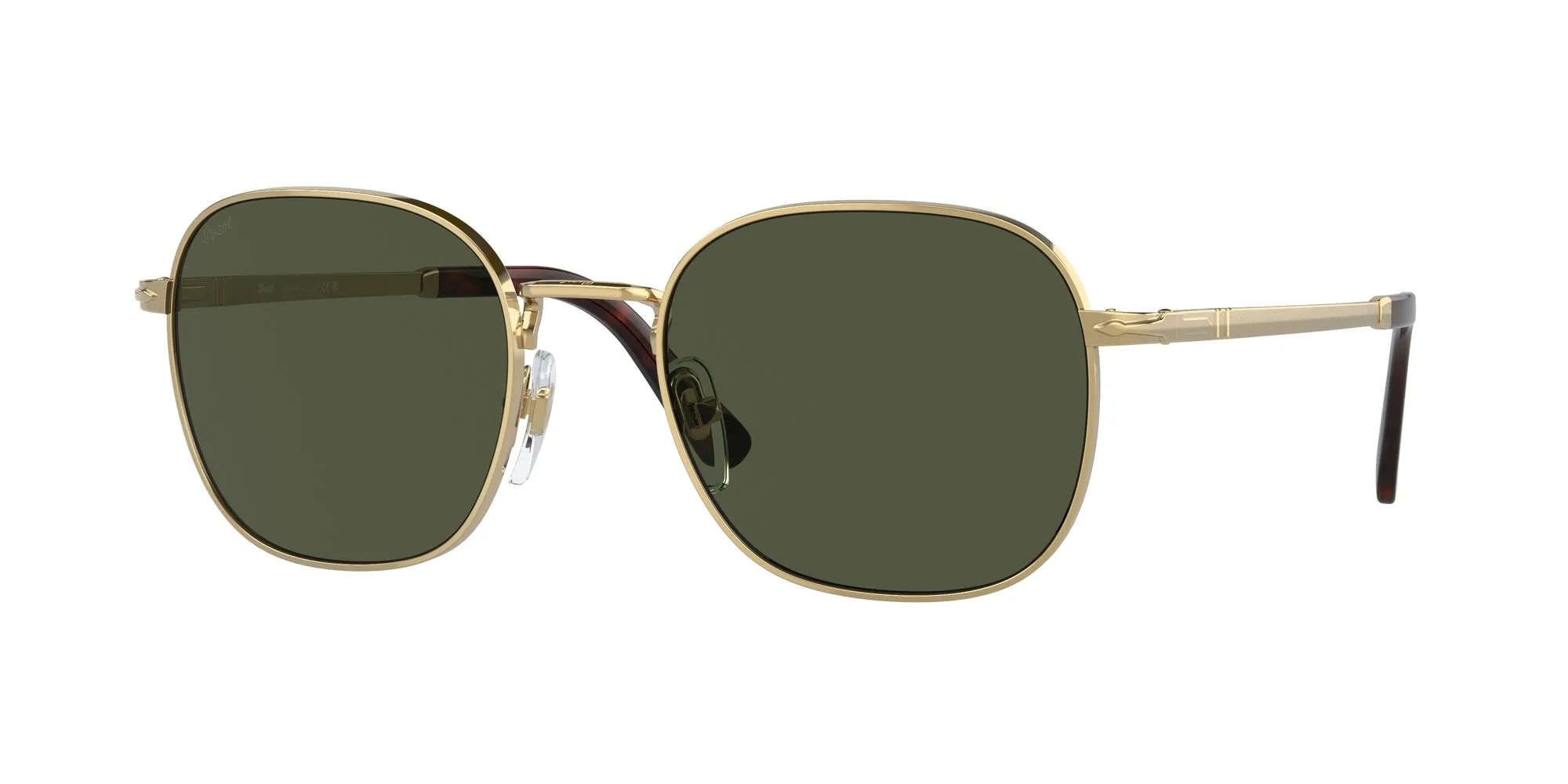 Persol PO1009S 515/31 Occhiali da sole Metallo Oro Verde Pillow Normale - immagine 1