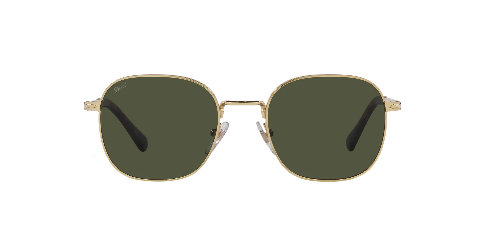 Persol PO1009S 515/31 Occhiali da sole Metallo Oro Verde Pillow Normale - immagine 2