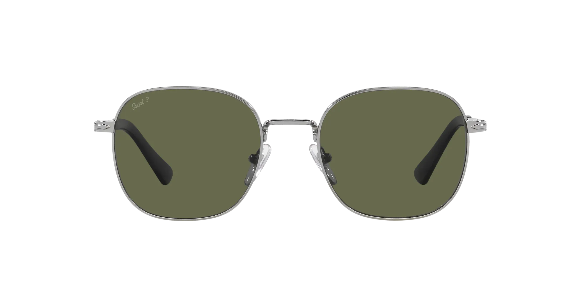 Persol PO1009S 513/58 Occhiali da sole Metallo Grigio Verde Pillow Polarizzata - immagine 2