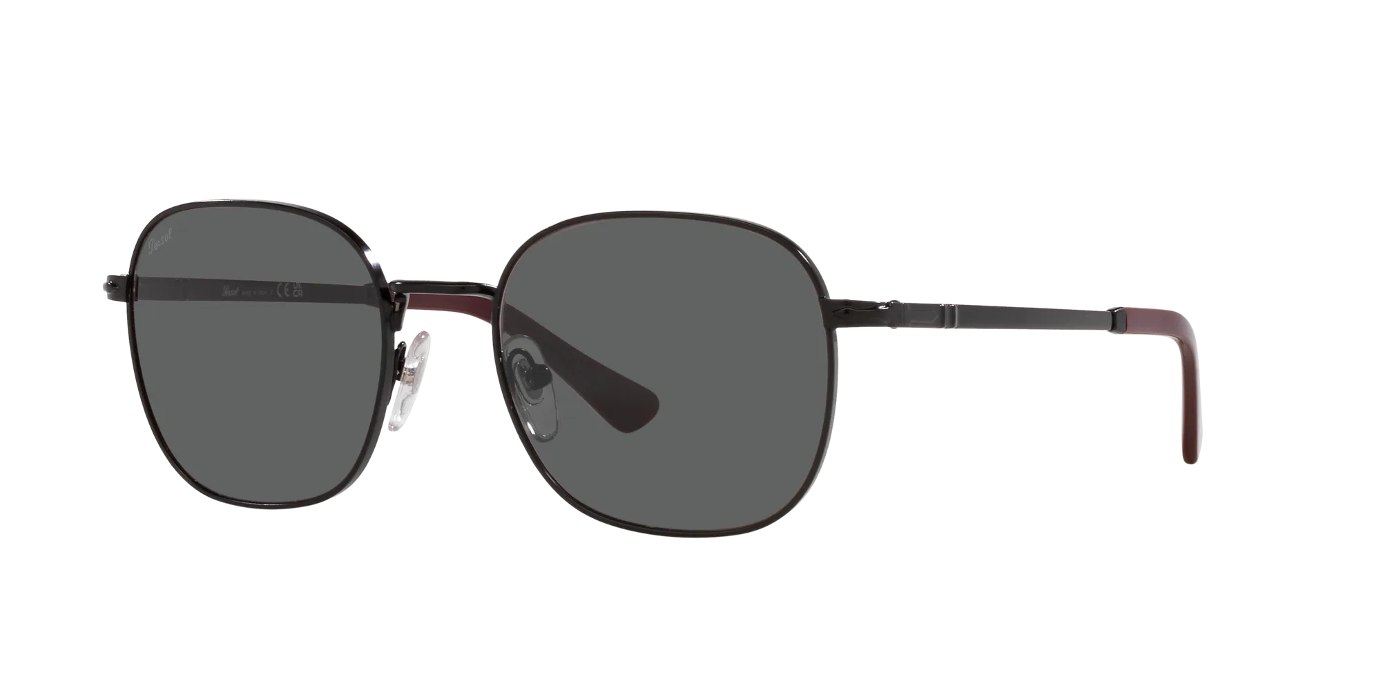 Persol PO1009S 1078B1 Occhiali da sole Metallo Nero Grigio Pillow Normale - immagine 3