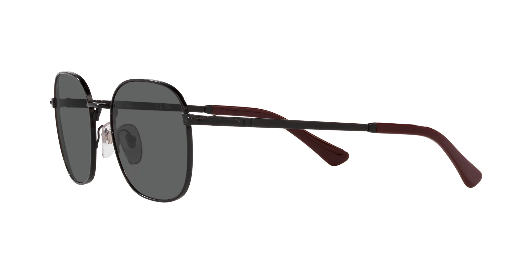 Persol PO1009S 1078B1 Occhiali da sole Metallo Nero Grigio Pillow Normale - immagine 4