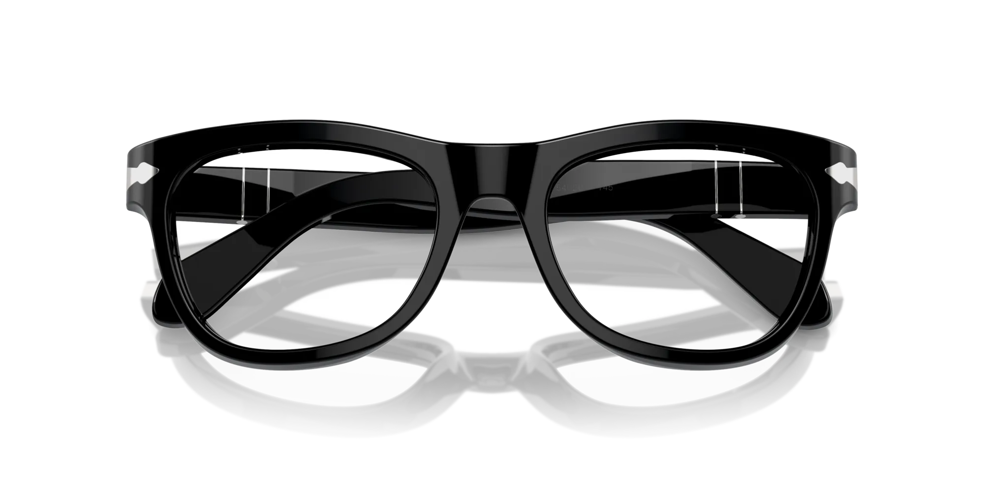 Persol PO0086V 95 Montature da vista Acetato Nero Trasparente Pillow Normale - immagine 2